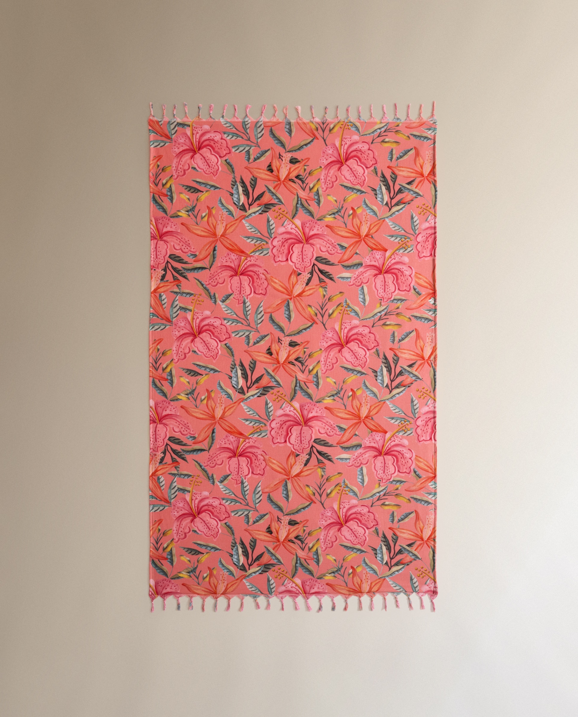 Páreo de Praia Tropic Coral-2