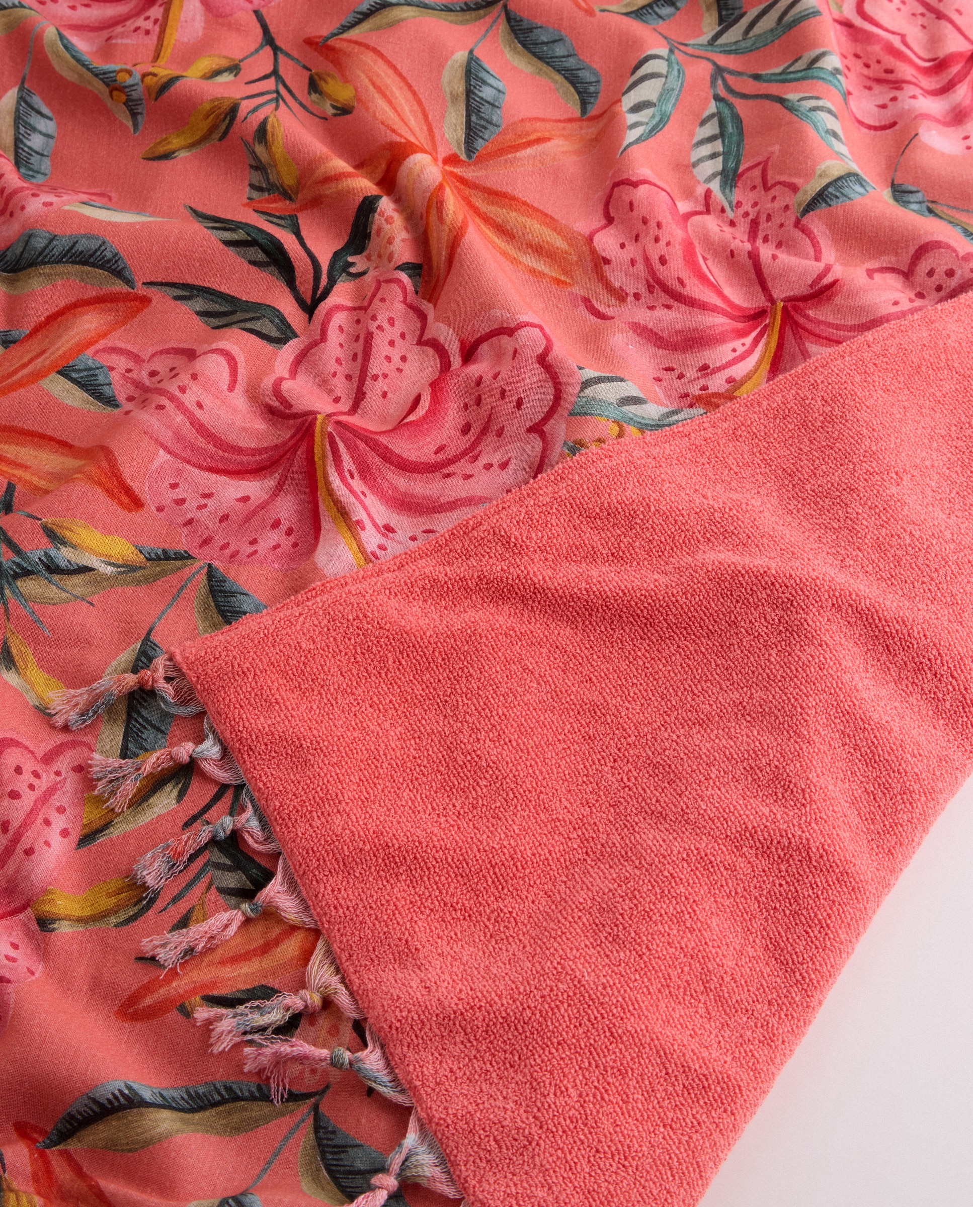 Páreo de Praia Tropic Coral-3