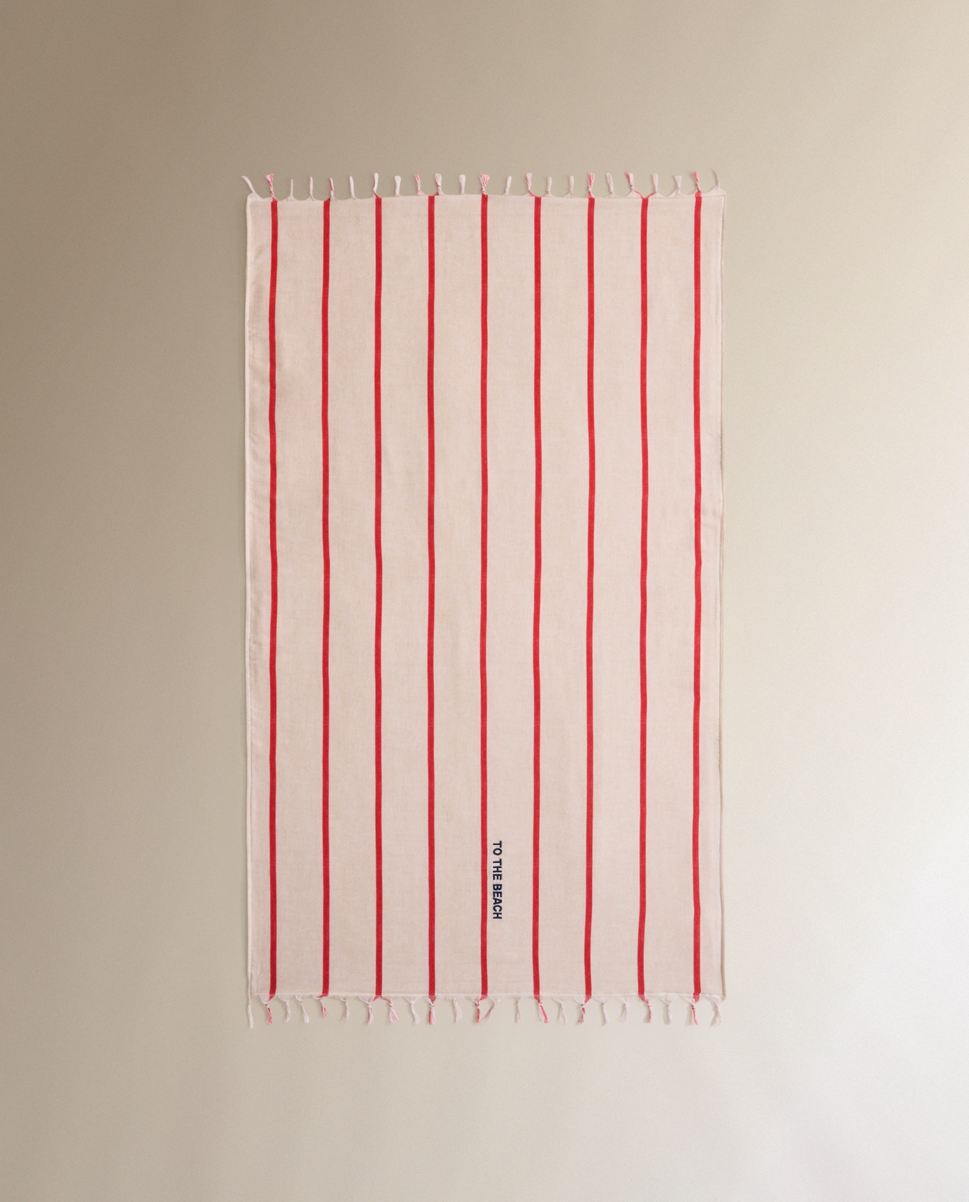 Pareo de playa Lebel - Rojo 90 x 160 cm Rojo-2
