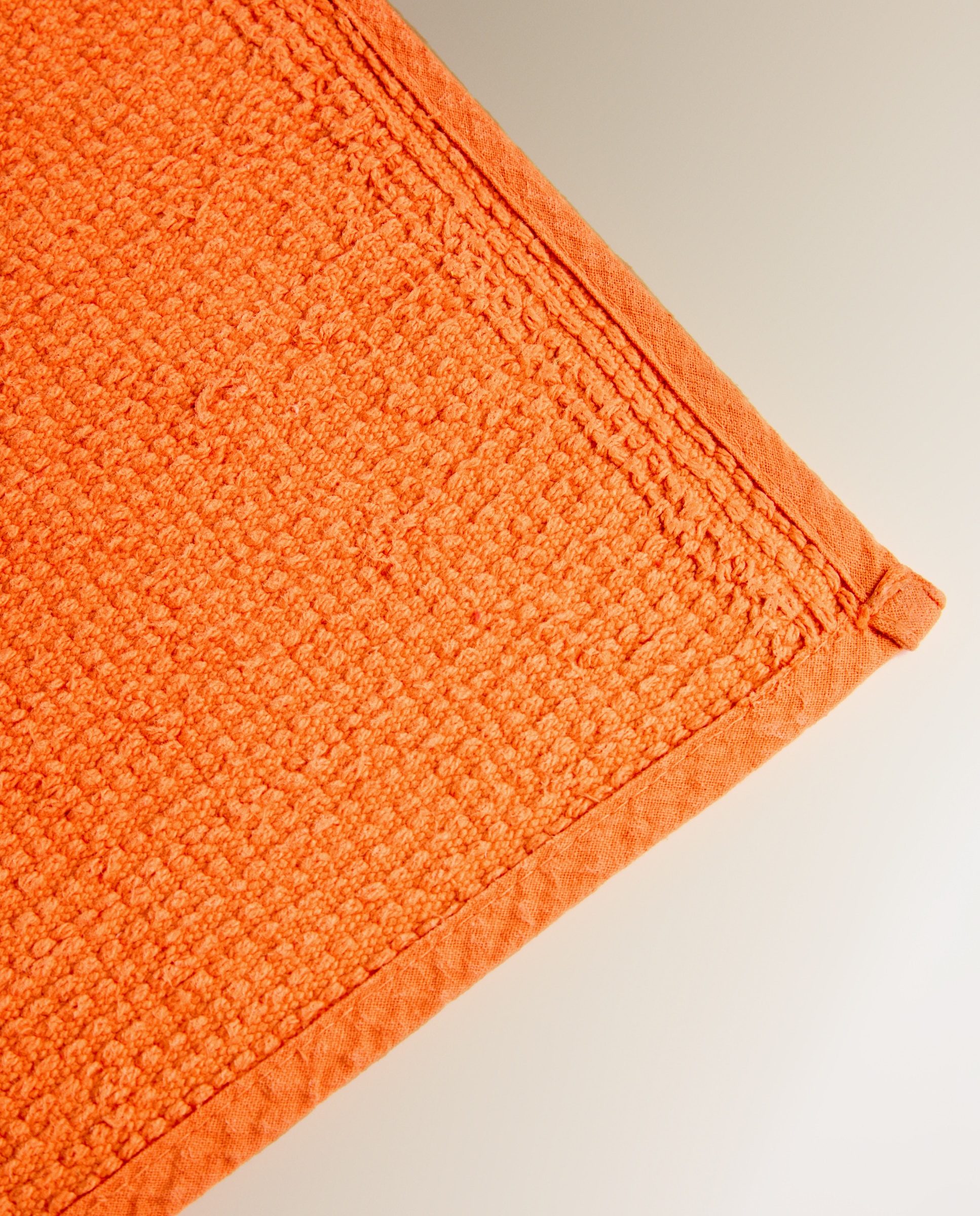 Alfombra de baño algodón 500 gr/m2 New Colors - Naranja 40 x 60 cm Naranja-3