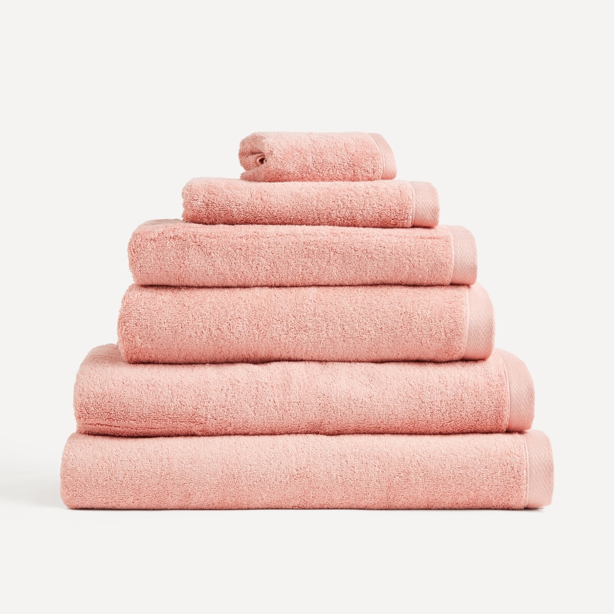 Toalla de baño algodón extrapeinado 550 gr/m2 Kashmir El Corte Inglés - Rosa palo Sábana de baño Rosa palo-5