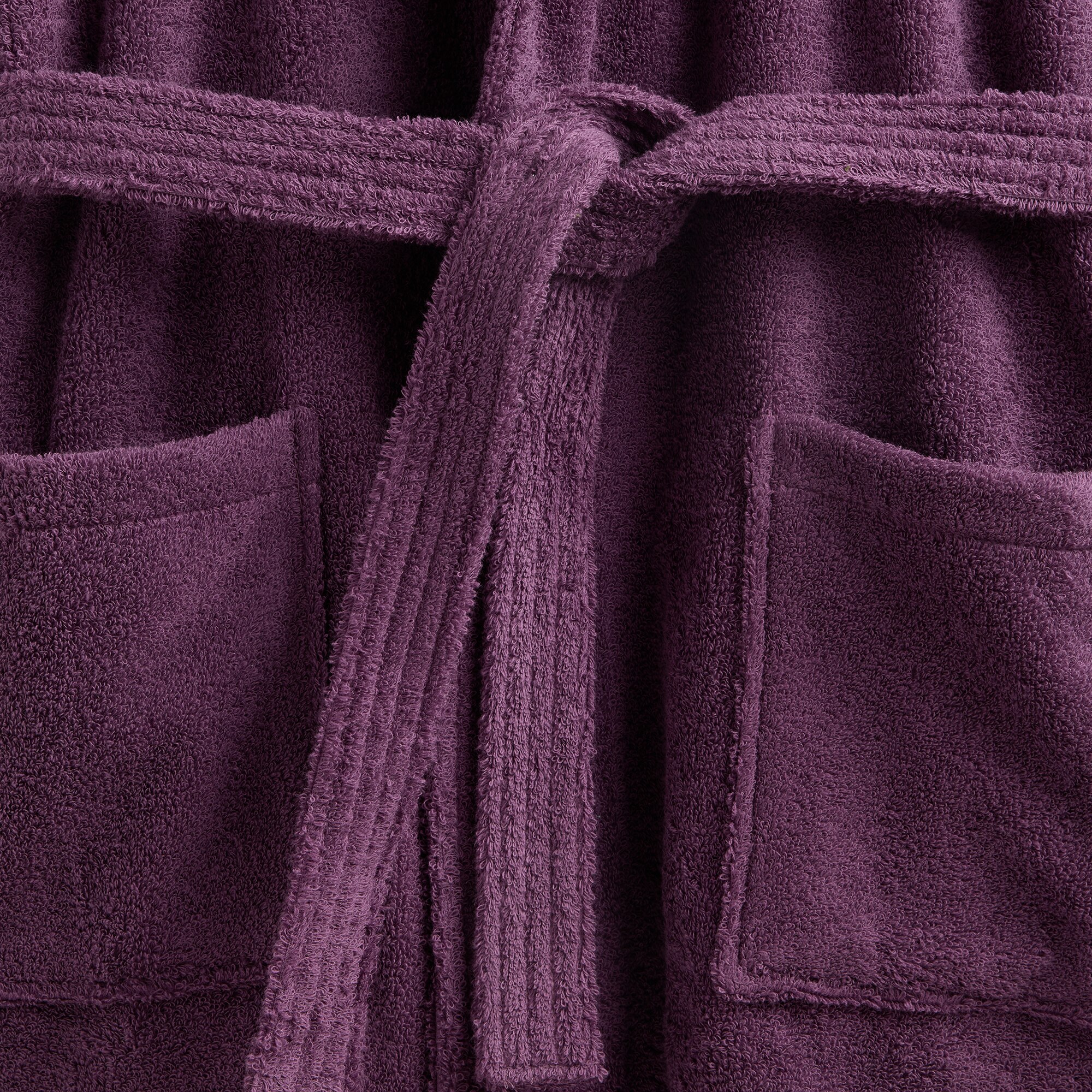 Albornoz con solapa algodón 450 gr/m2 Kashmir El Corte Inglés - Morado S-M Morado-3