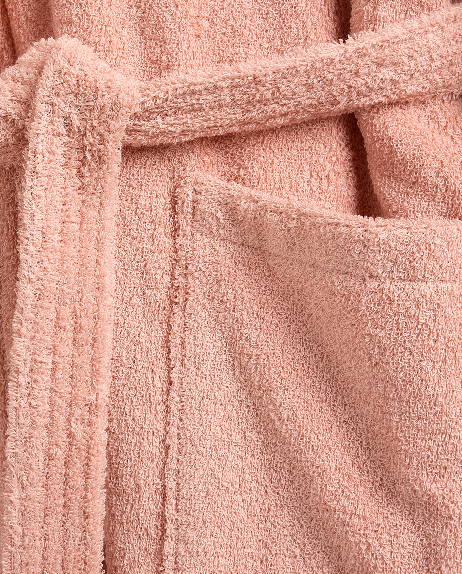 Albornoz con solapa algodón 450 gr/m2 Kashmir El Corte Inglés - Rosa palo S-M Rosa palo-3