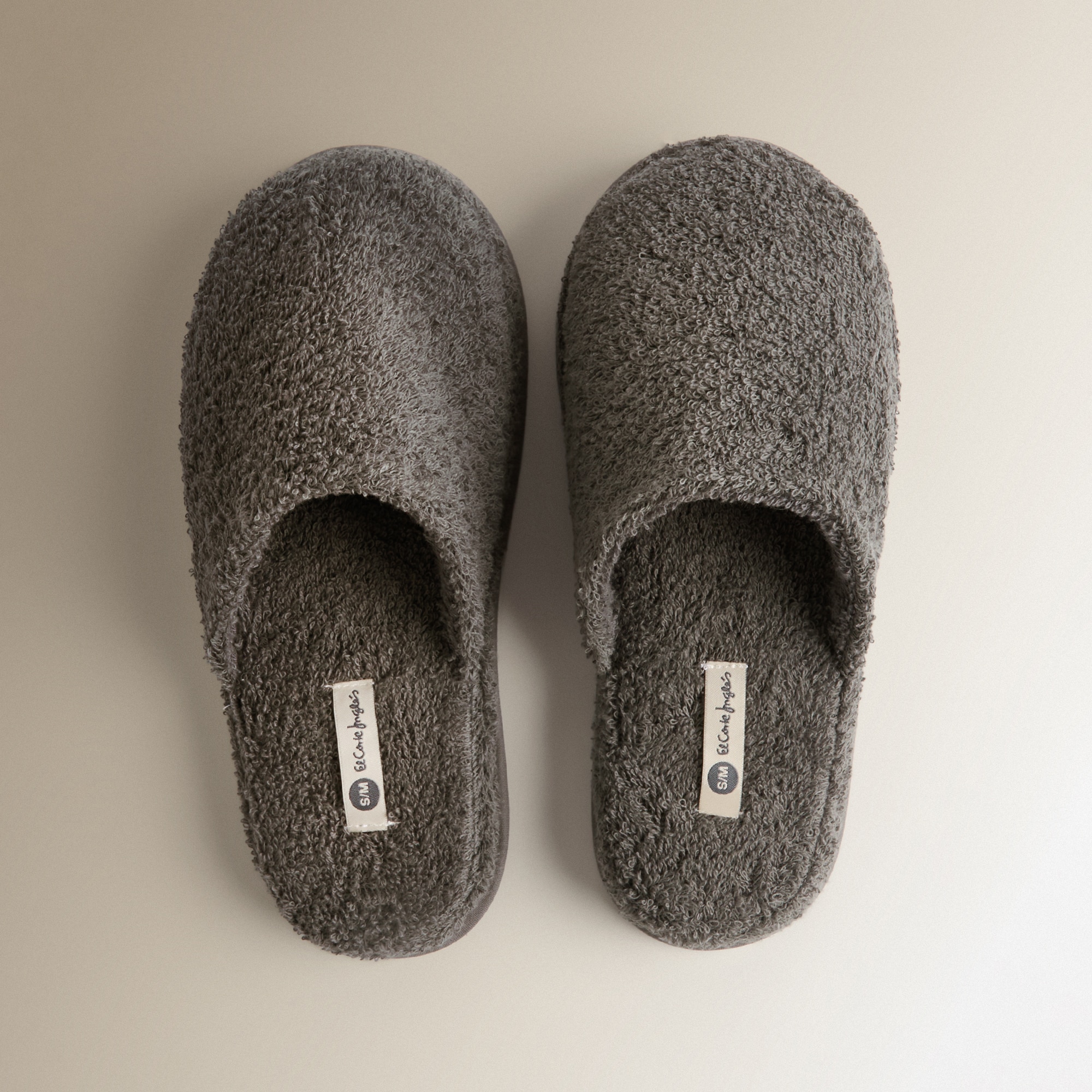 Imagen 1 de Zapatillas de baño algodón Kashmir El Corte Inglés - Antracita S-M Antracita