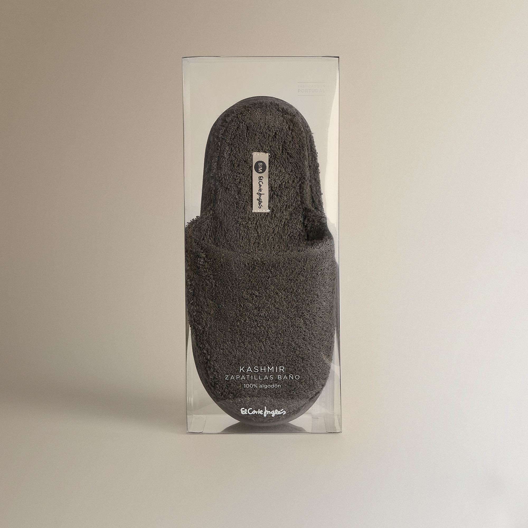 Imagen 3 de Zapatillas de baño algodón Kashmir El Corte Inglés - Antracita S-M Antracita