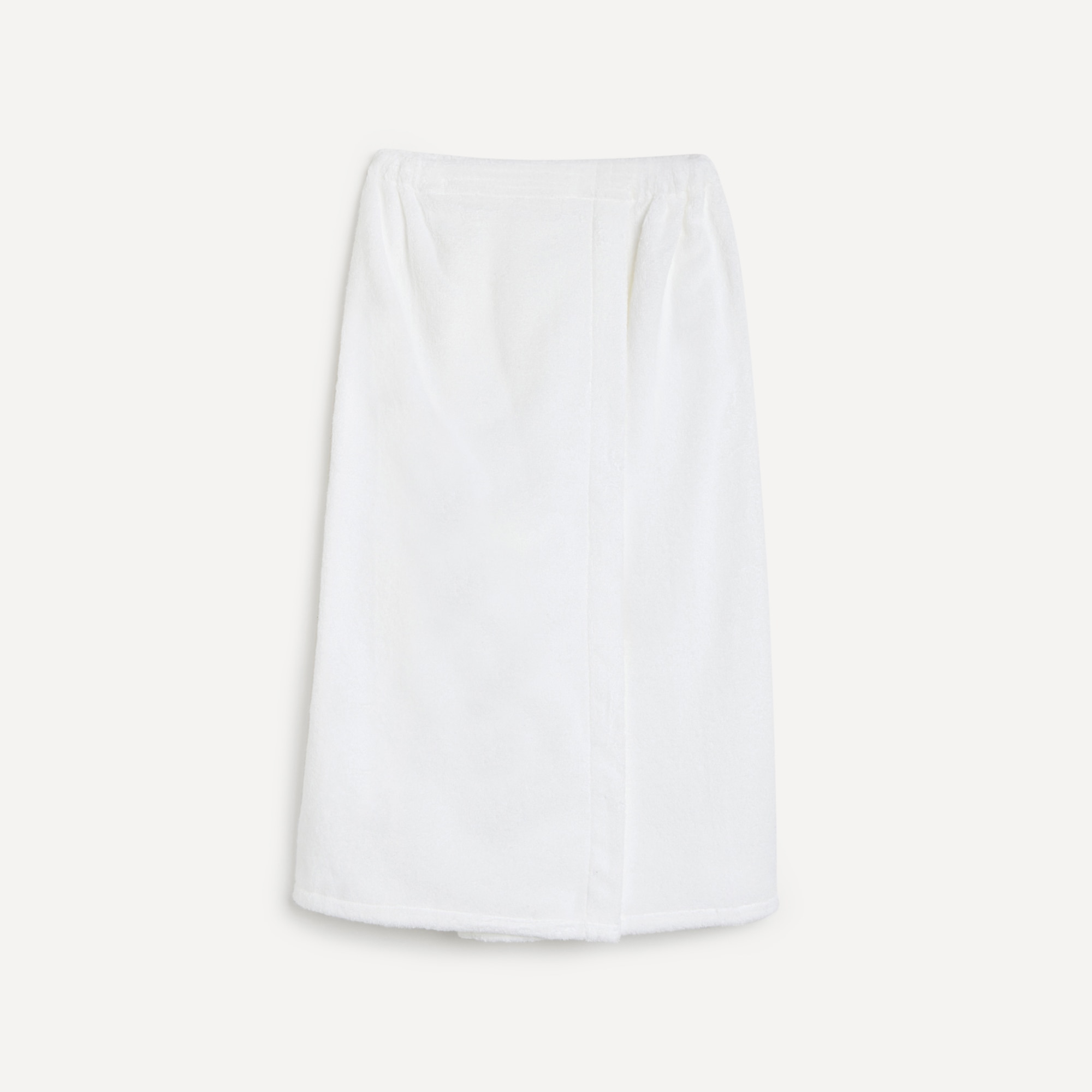 Saia de banho de tecido turco de algodão 450 g/m2 Kashmir Branco-1
