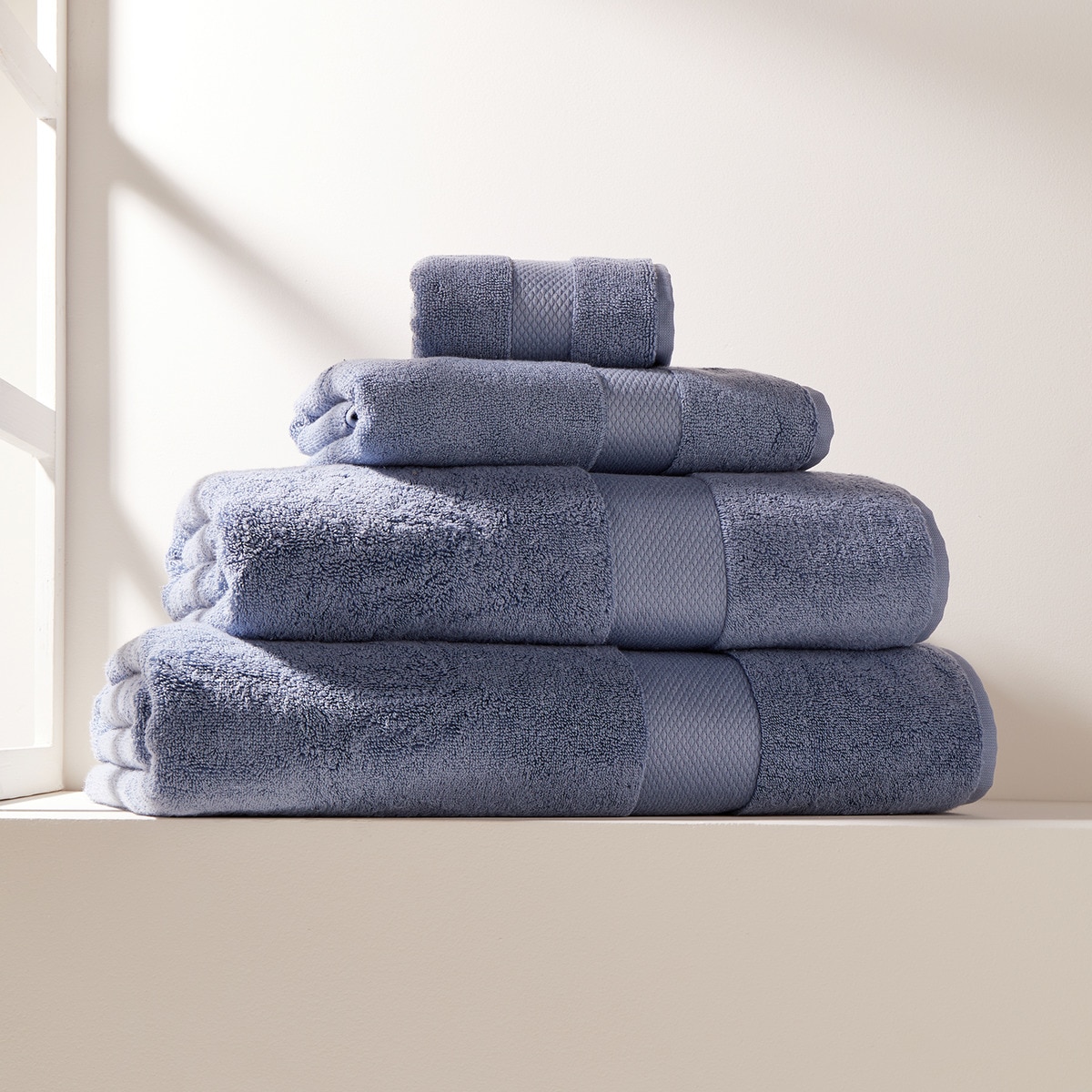 Toalla de baño Algodón Egipcio de 650 gr/m2 - Azul Sábana de baño Azul-1