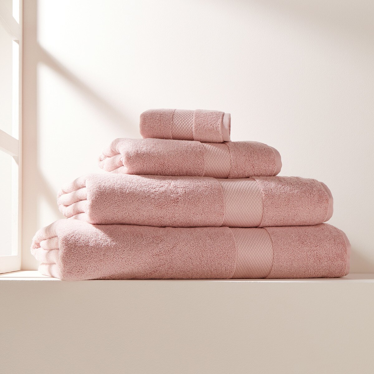 Toalla de baño Algodón Egipcio de 650 gr/m2 - Rosa palo Sábana de baño Rosa palo-1
