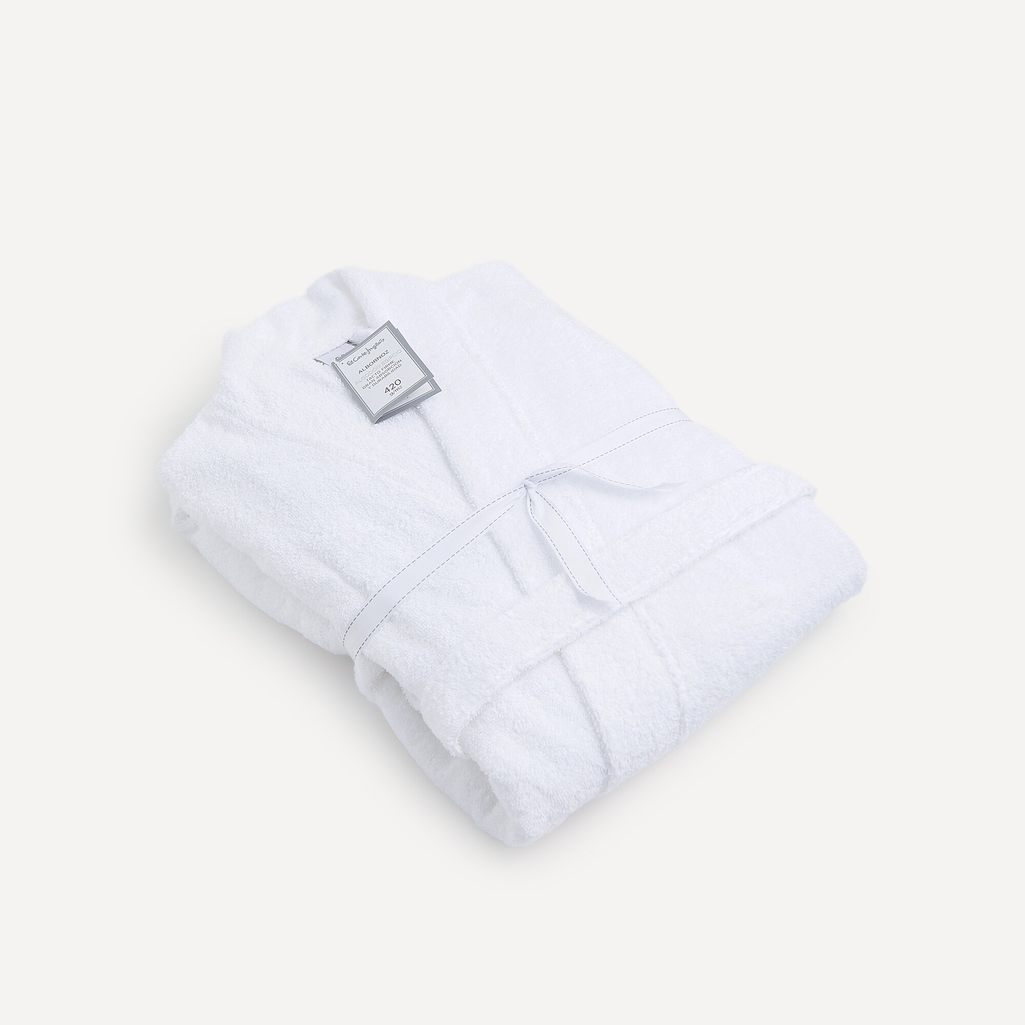 Albornoz kimono Algodón Egipcio 420 gr/m2 El Corte Inglés - Blanco S/M Blanco-4