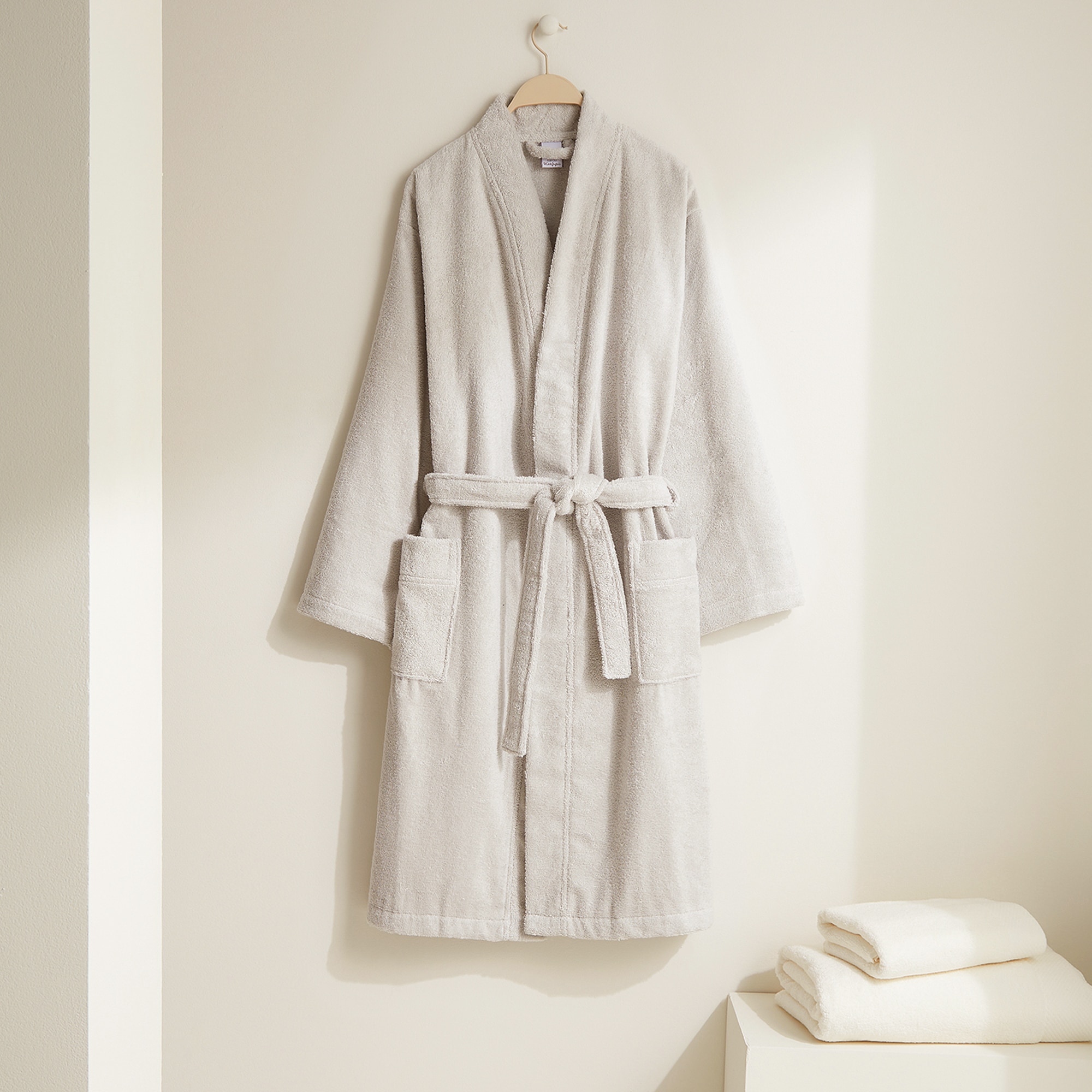 Imagem 0 de Roupão de Banho Tipo Kimono de Algodão Egípcio - 420 g/m2