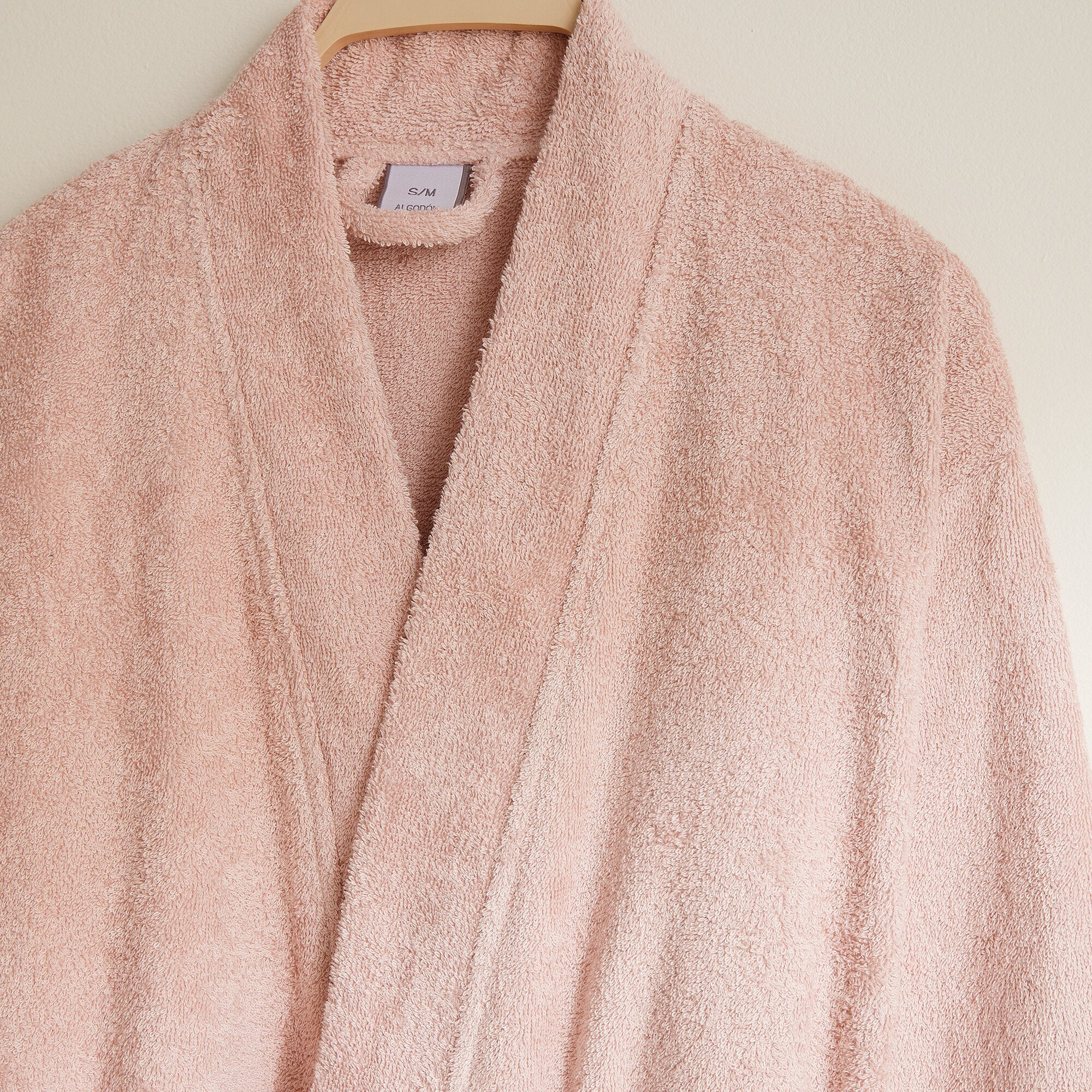 Albornoz kimono Algodón Egipcio 420 gr/m2 El Corte Inglés - Rosa palo S/M Rosa palo-2