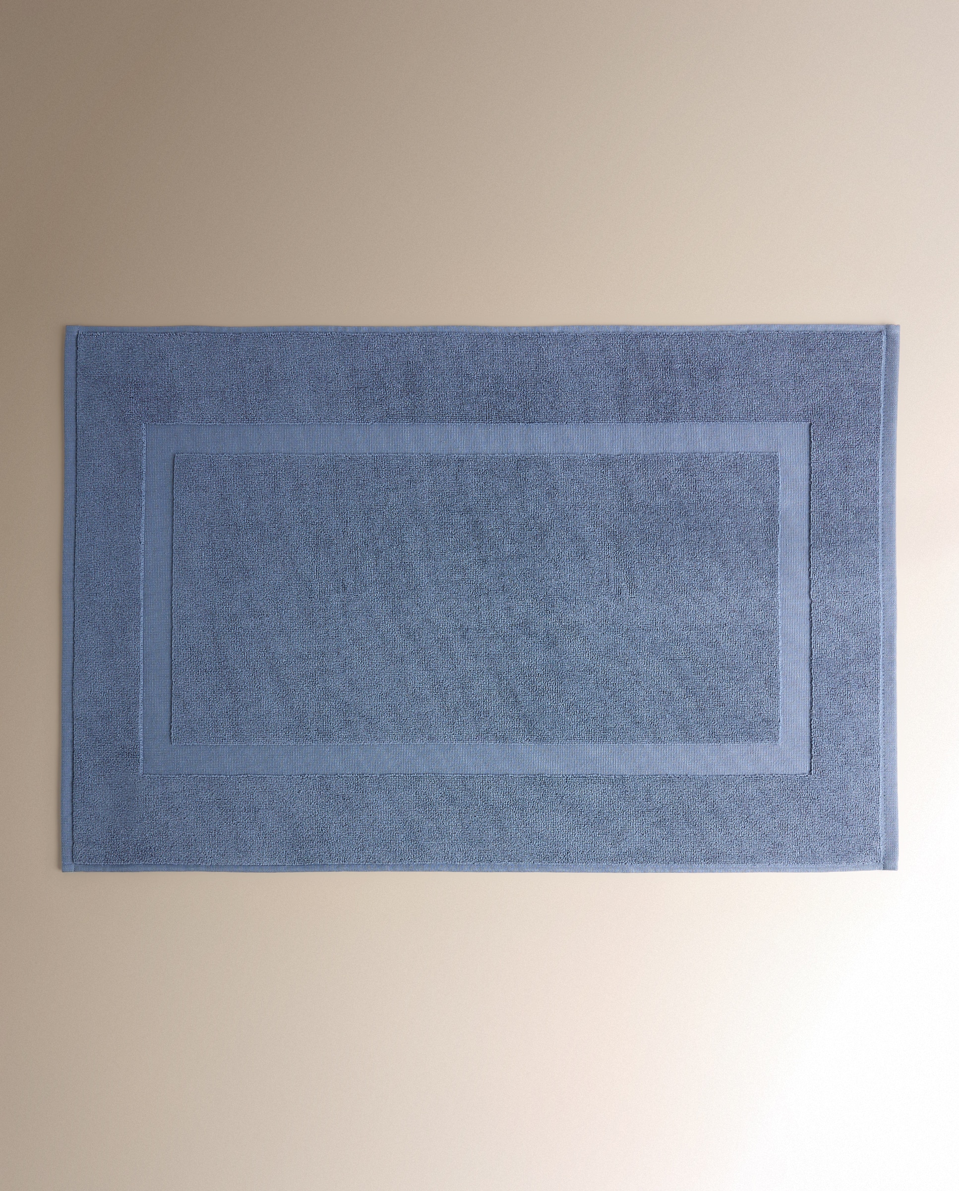 Alfombra de baño Algodón Egipcio - Azul 50 x 80 cm Azul-1