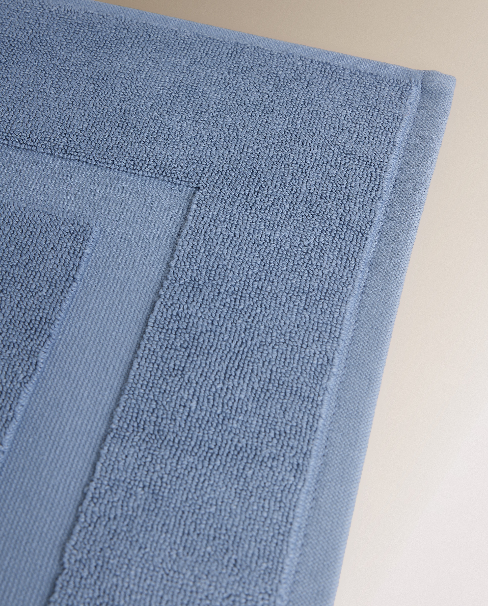 Alfombra de baño Algodón Egipcio - Azul 50 x 80 cm Azul-2