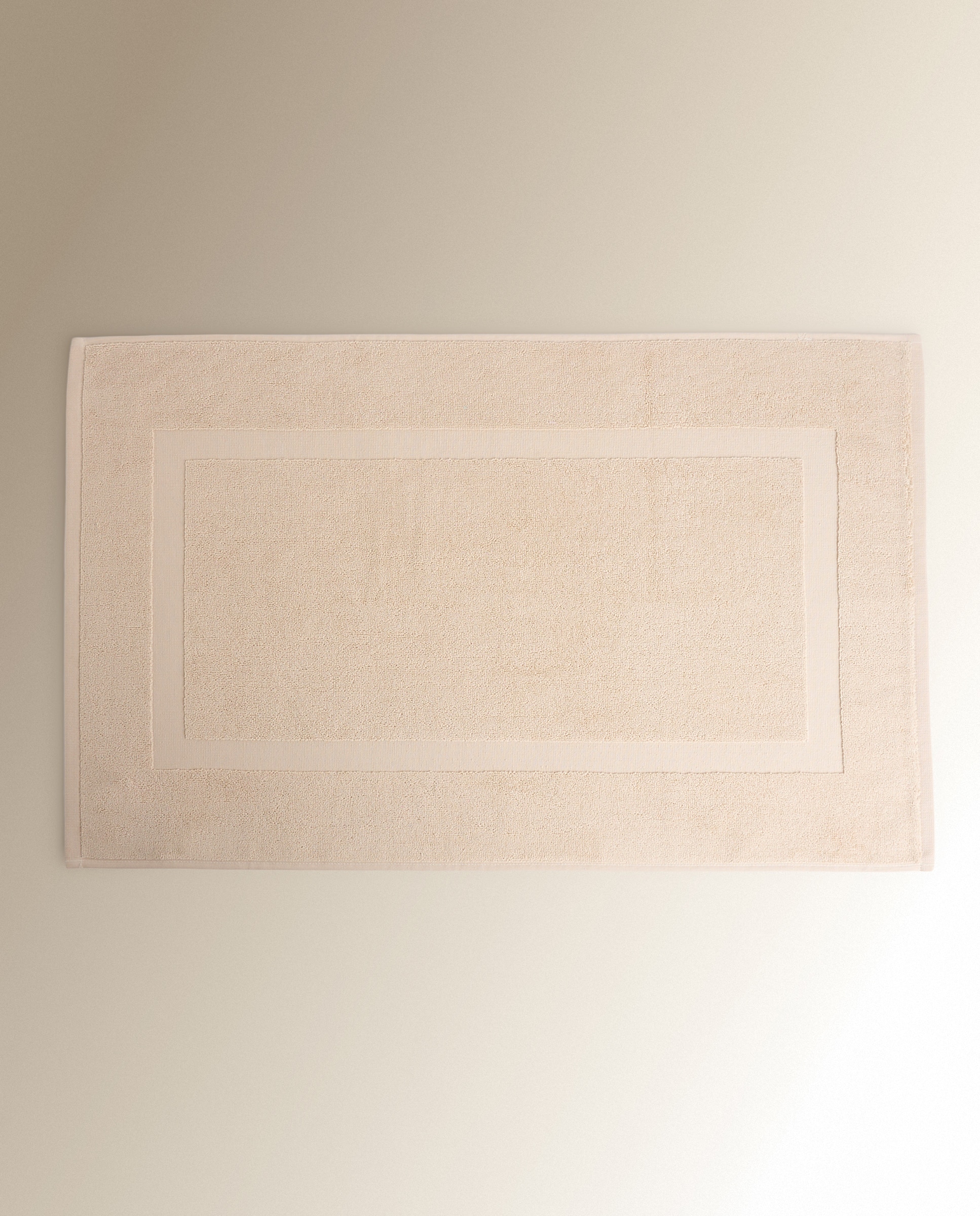 Alfombra de baño Algodón Egipcio - Beige 50 x 80 cm Beige-1