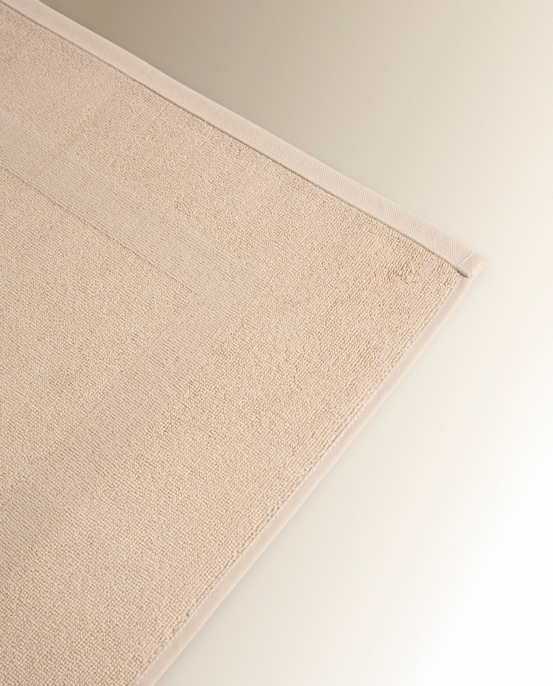 Alfombra de baño Algodón Egipcio - Beige 50 x 80 cm Beige-3