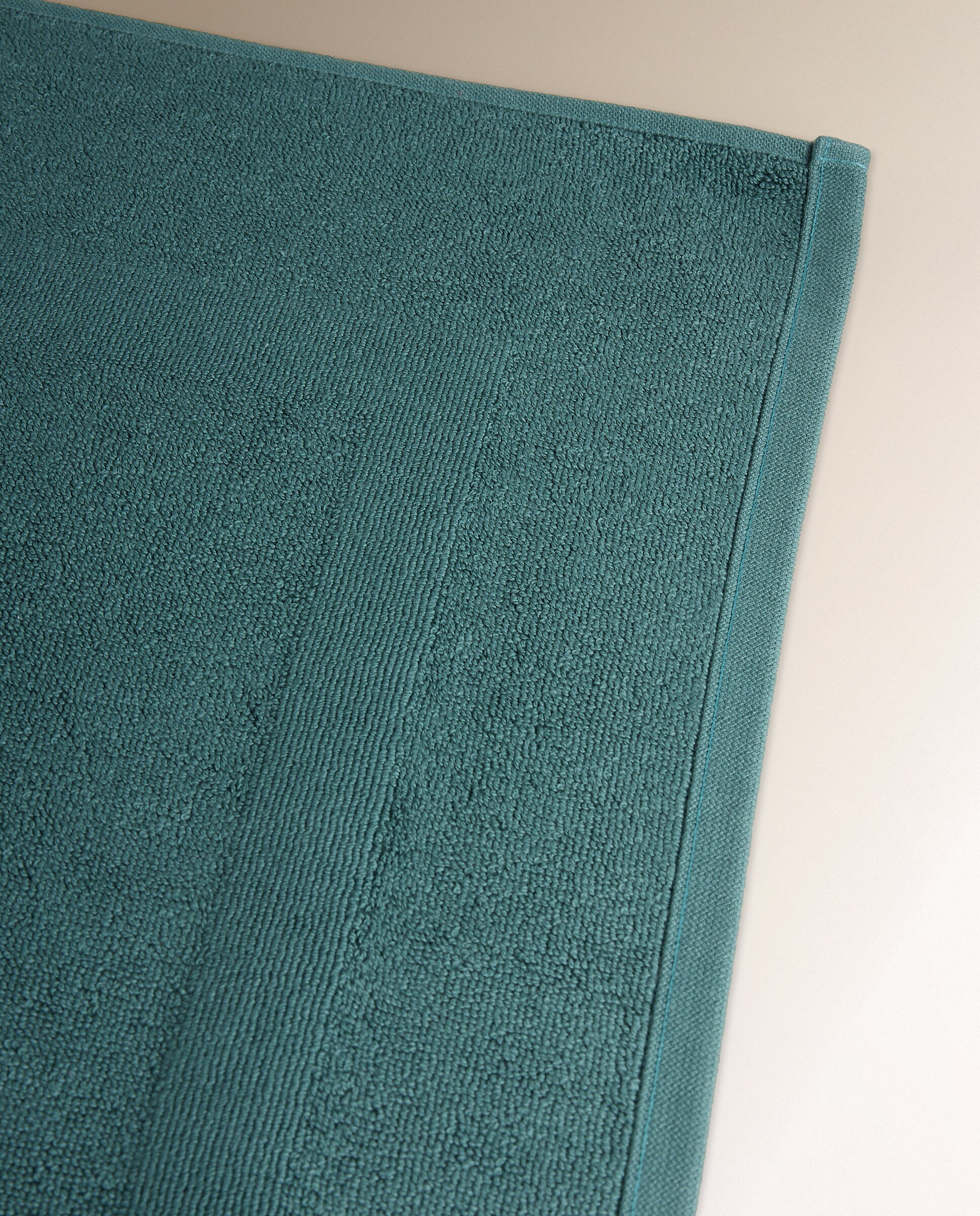 Alfombra de baño Algodón Egipcio - Verde oscuro 50 x 80 cm Verde oscuro-3