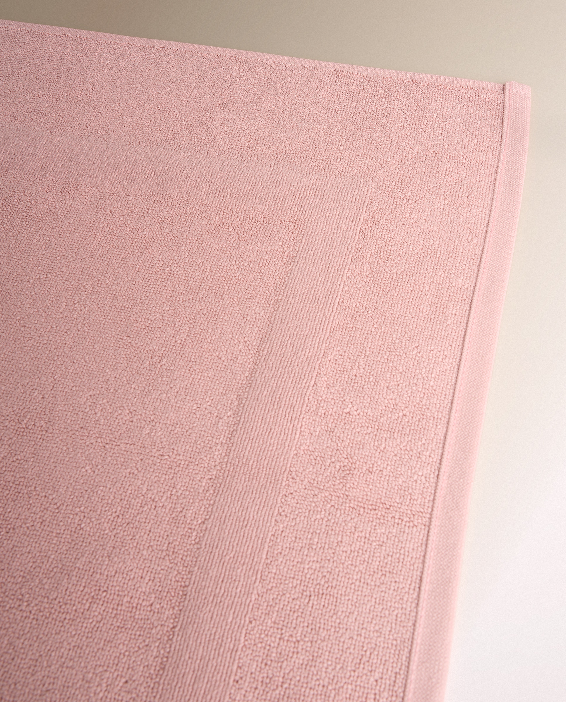 Alfombra de baño Algodón Egipcio - Rosa palo 50 x 80 cm Rosa palo-3
