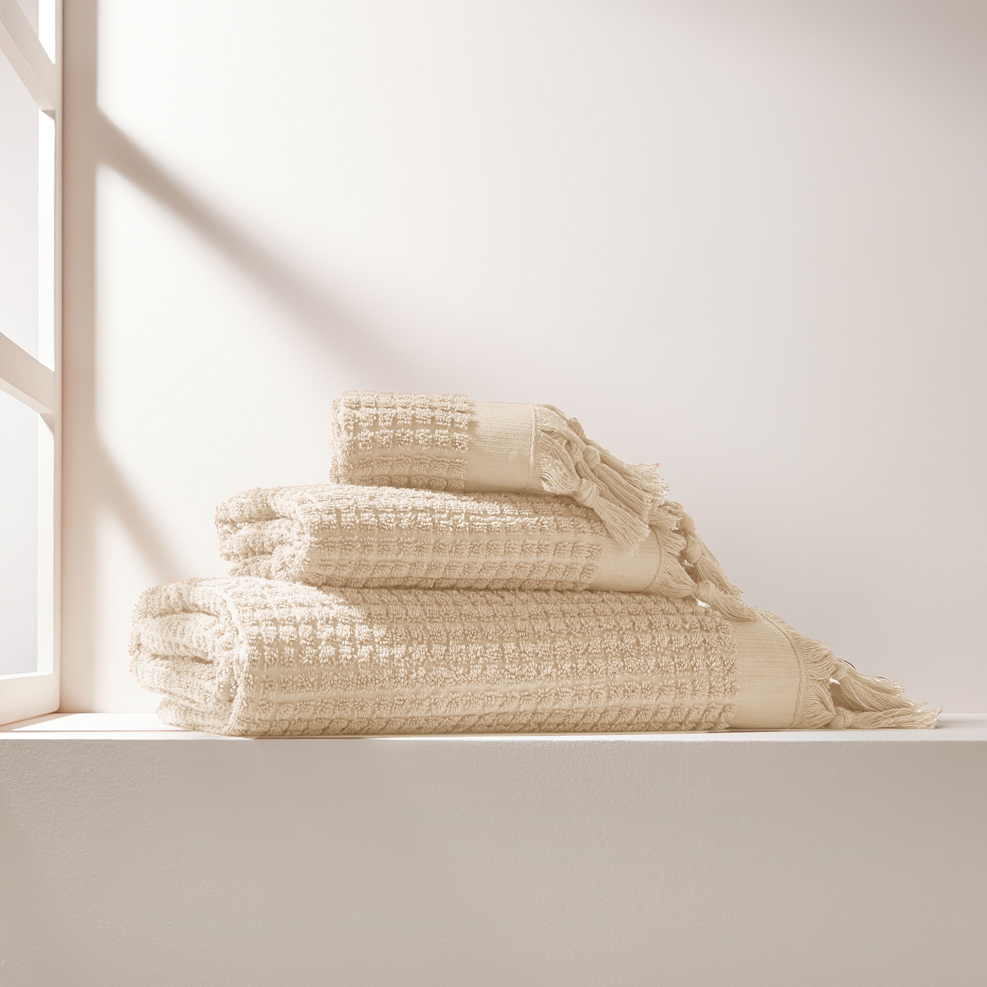 Imagen 1 de Toalla de baño algodón 500 gr/m2 Eger El Corte Inglés - Beige Tocador Beige