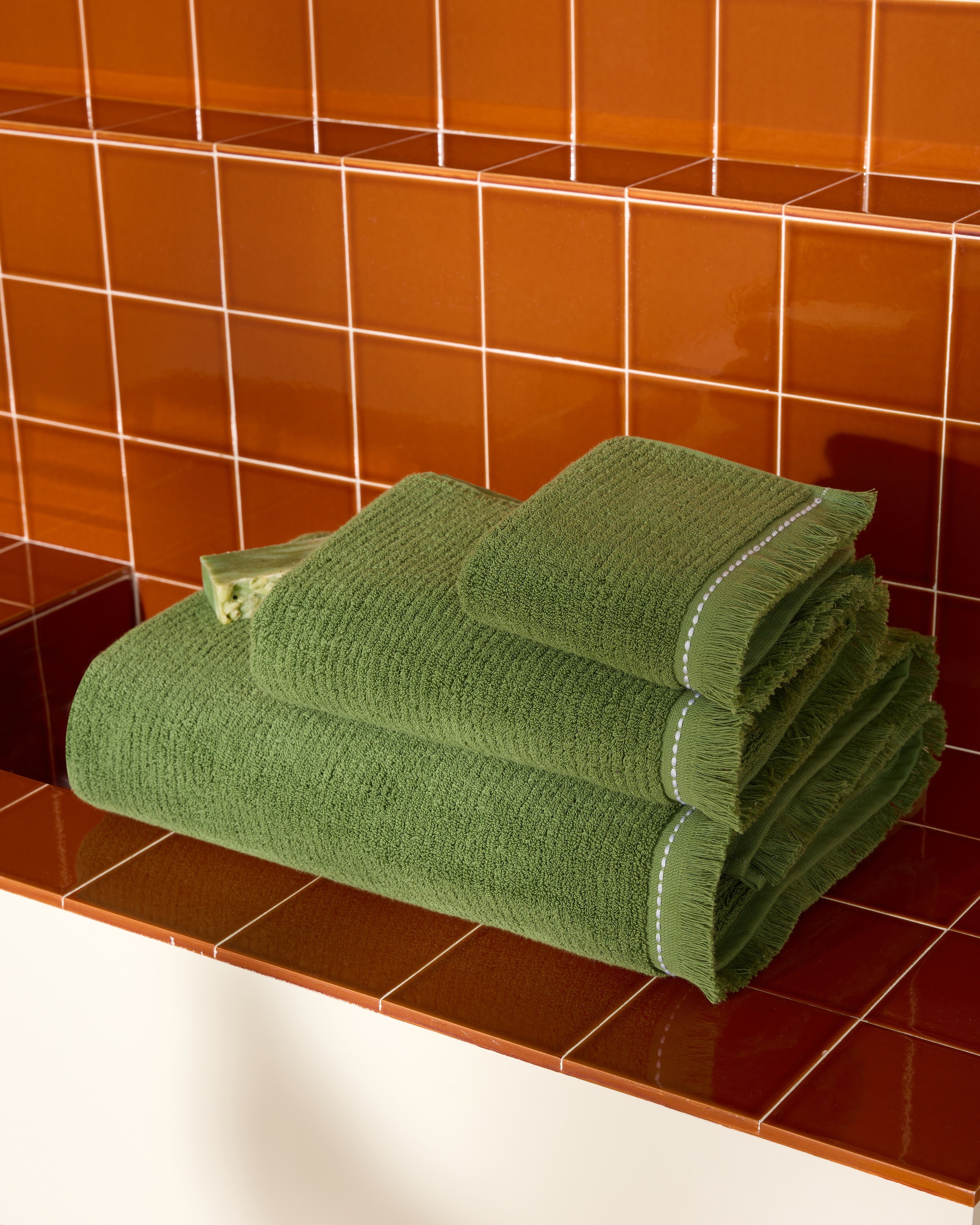 Toalha de Banho de Algodão 580 g/m2 Ral Verde-1