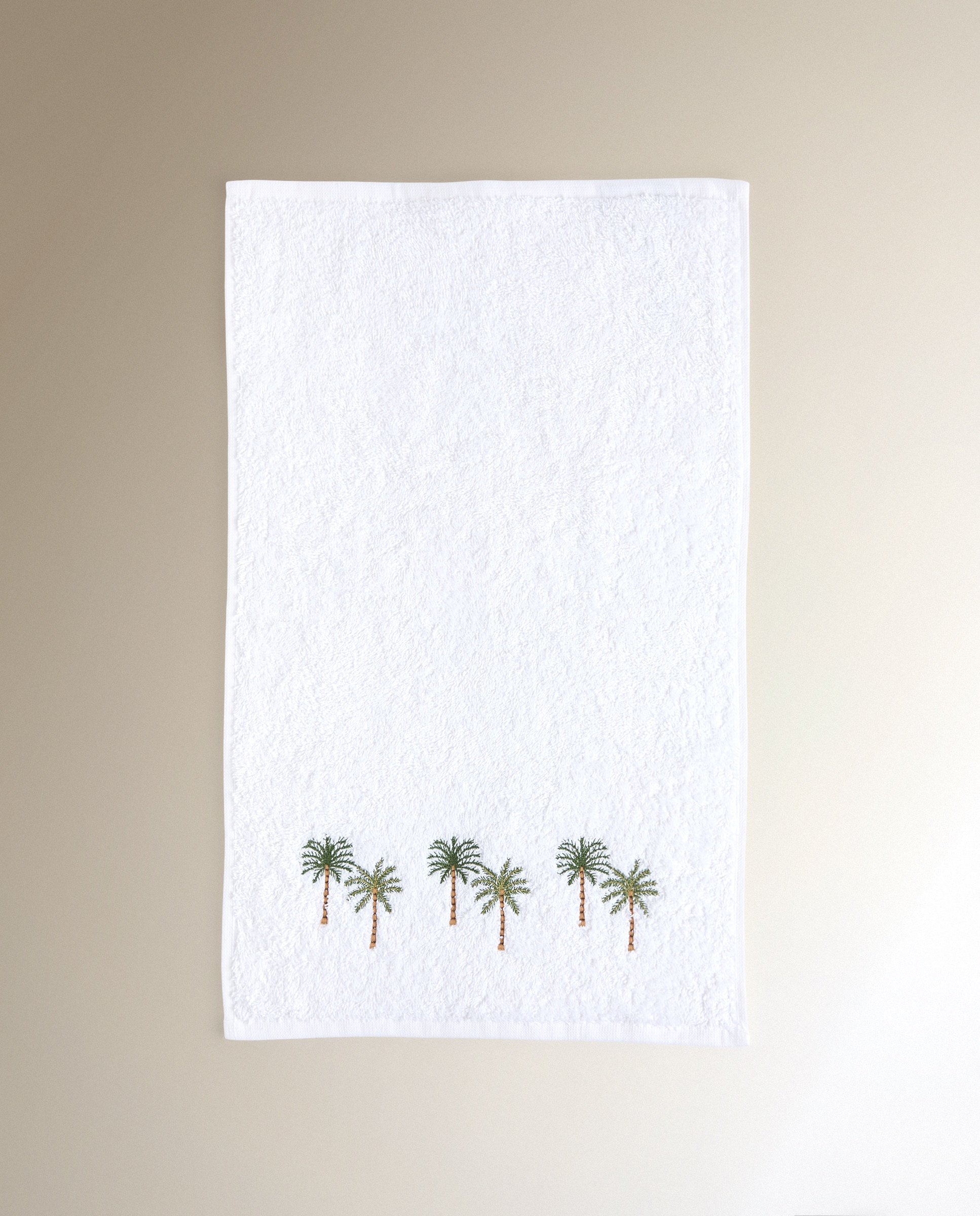 Toalha de Banho de Algodão 500 g/m2 Palm Branco-2