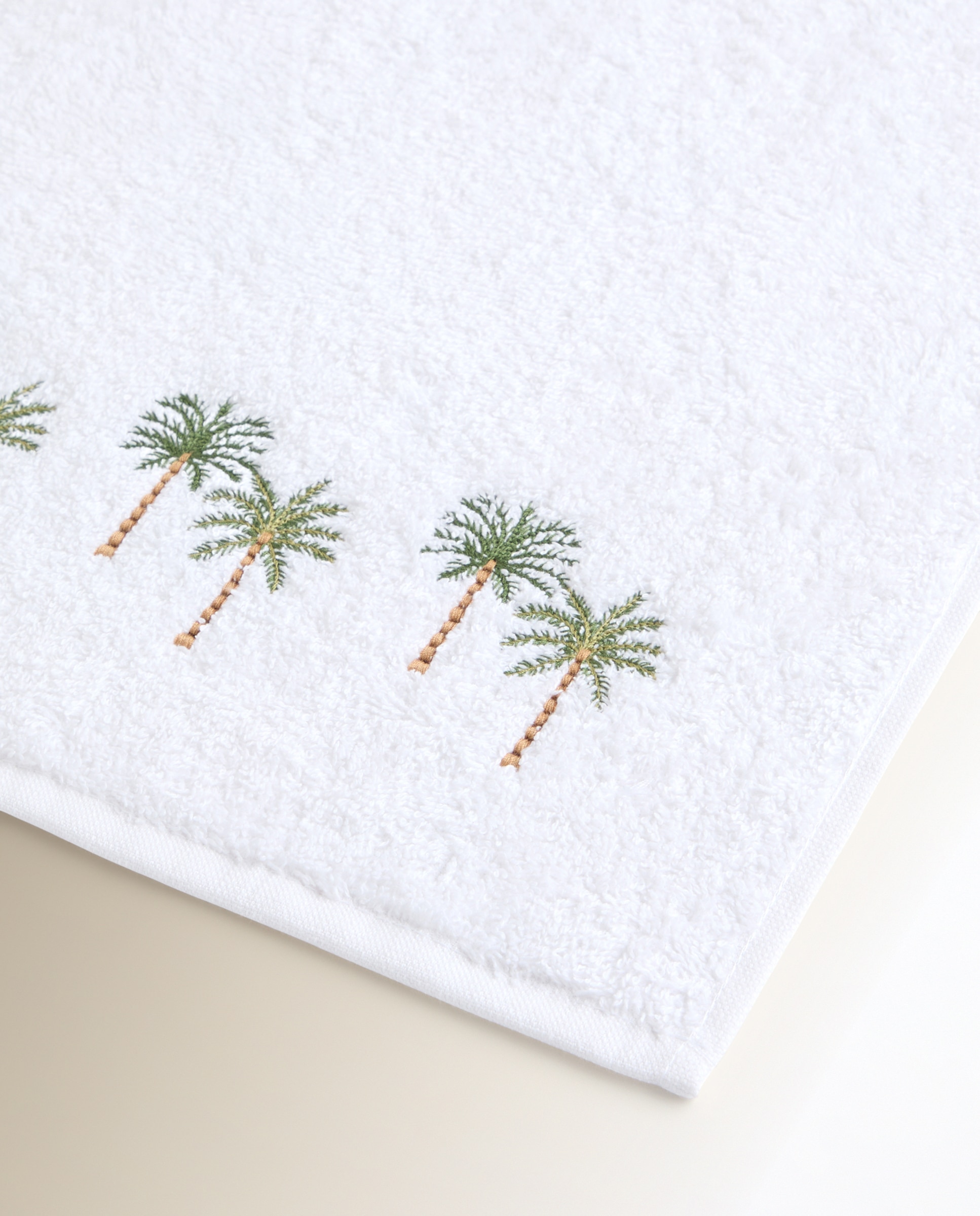 Toalha de Banho de Algodão 500 g/m2 Palm Branco-3