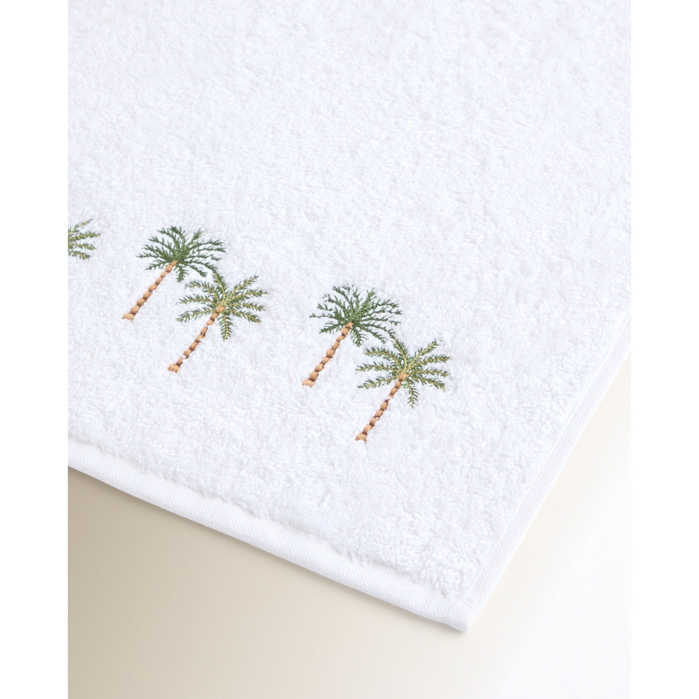 Toalha de Banho de Algodão 500 g/m2 Palm Branco-3