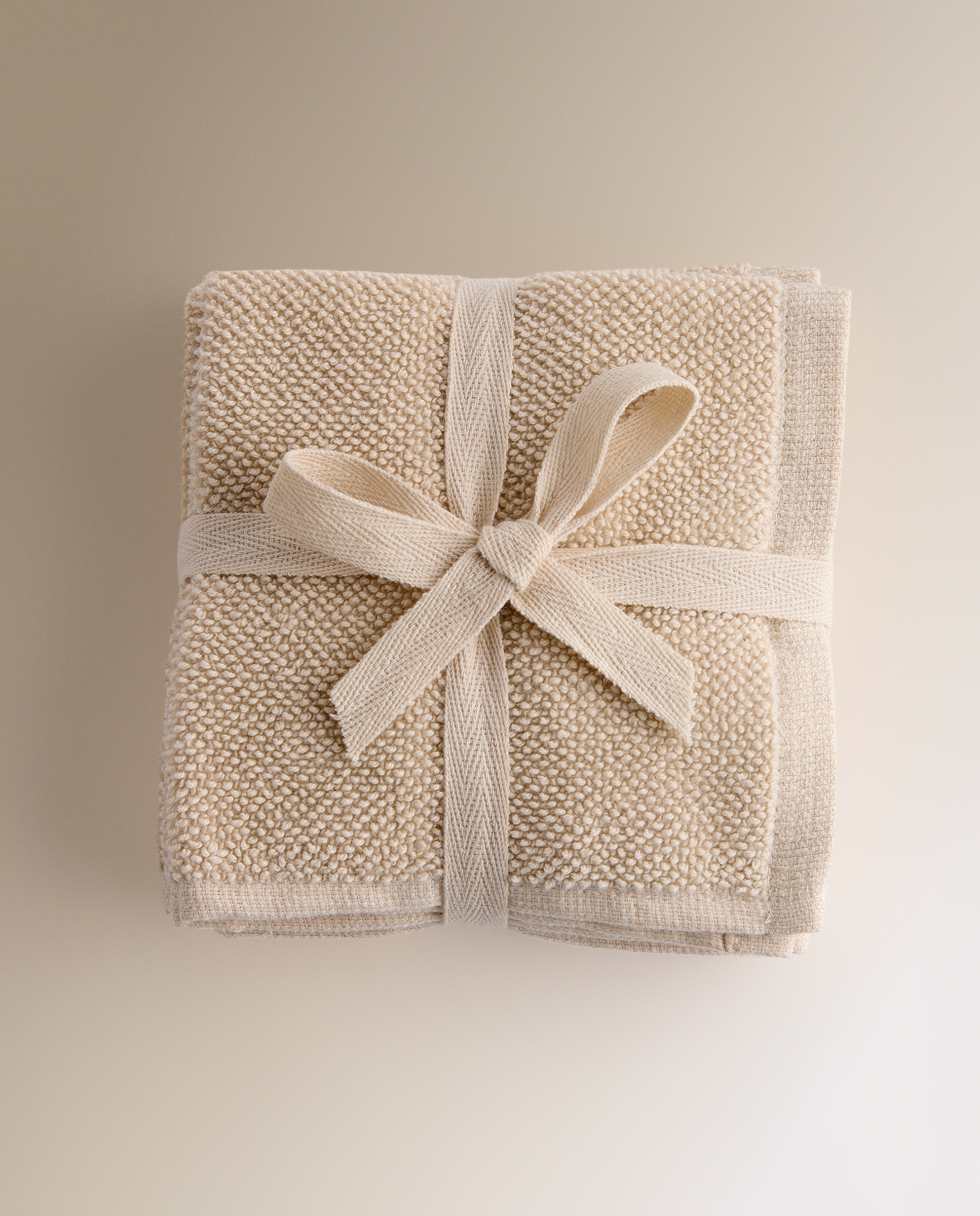 Conjunto de 3 Toalhas de Bidé de Algodão 650 g/m2 Rice Linho-6