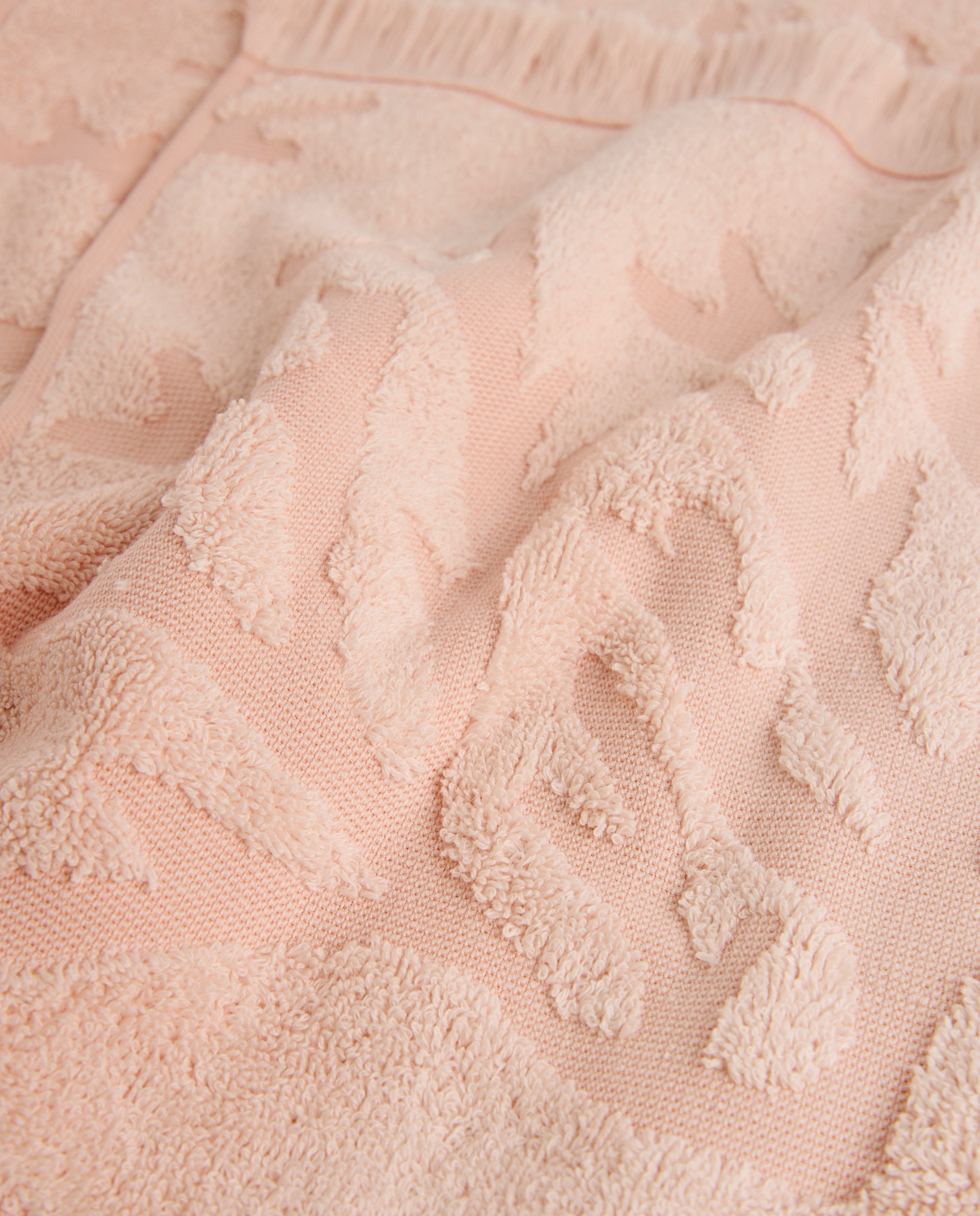 Conjunto de 3 Toalhas de Bidé de Algodão 500 g/m2 Mare Salmão-5