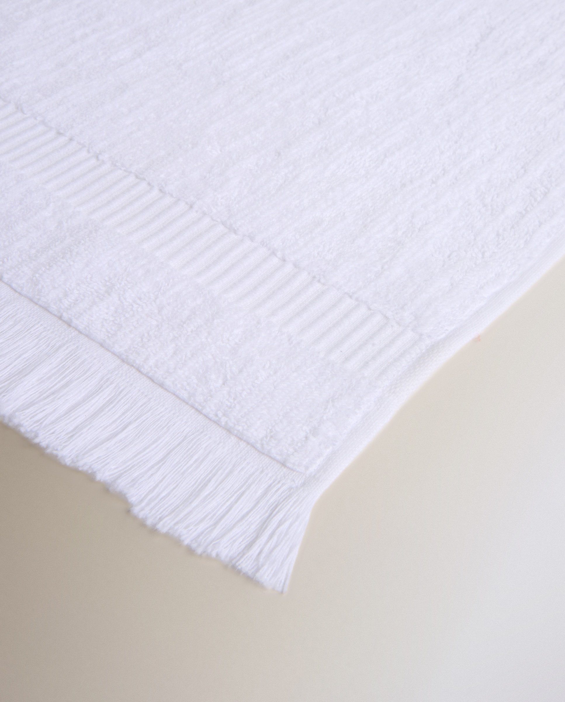 Toalla de baño algodón 560 gr/m2 Nature - Blanco Tocador Blanco-3