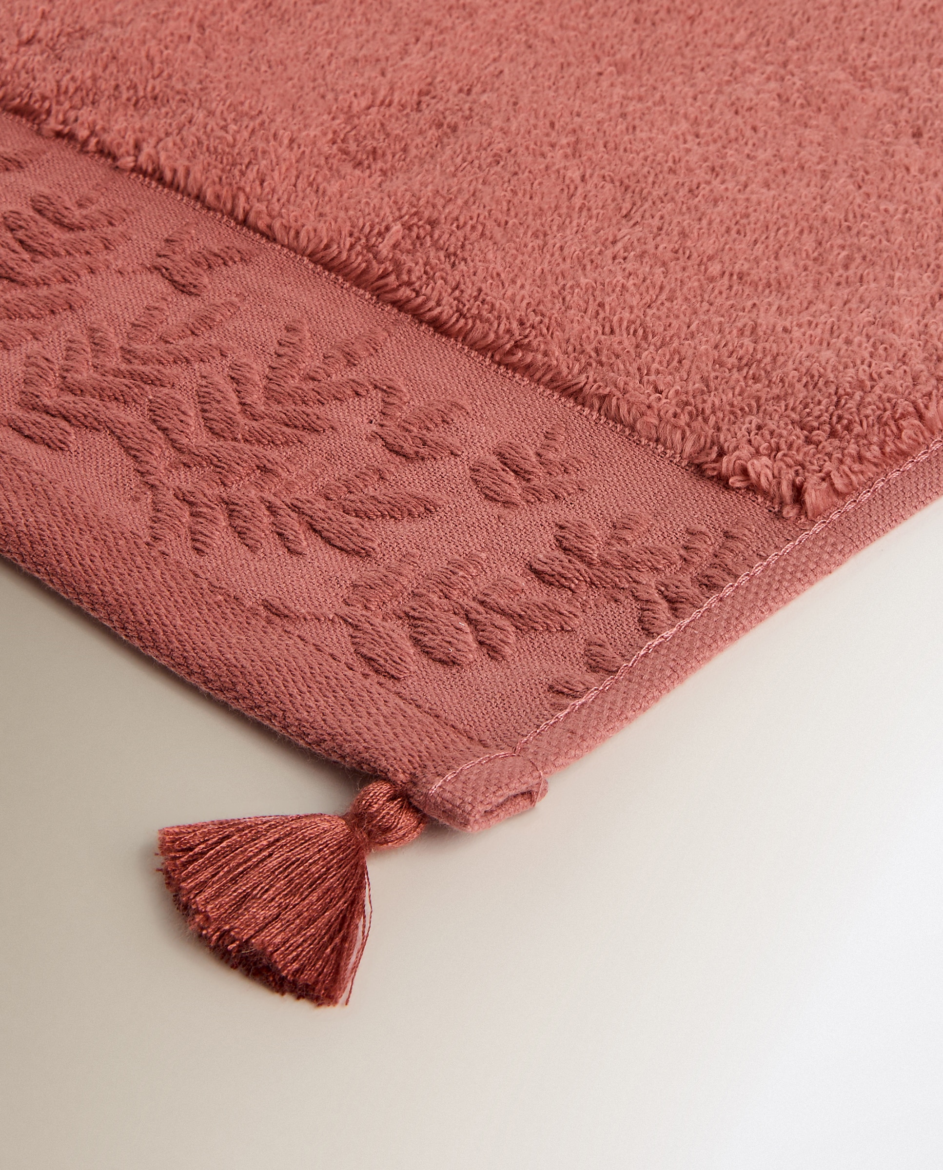 Toalla de baño algodón 530 gr/m2 Tedey - Rosa Tocador Rosa-3