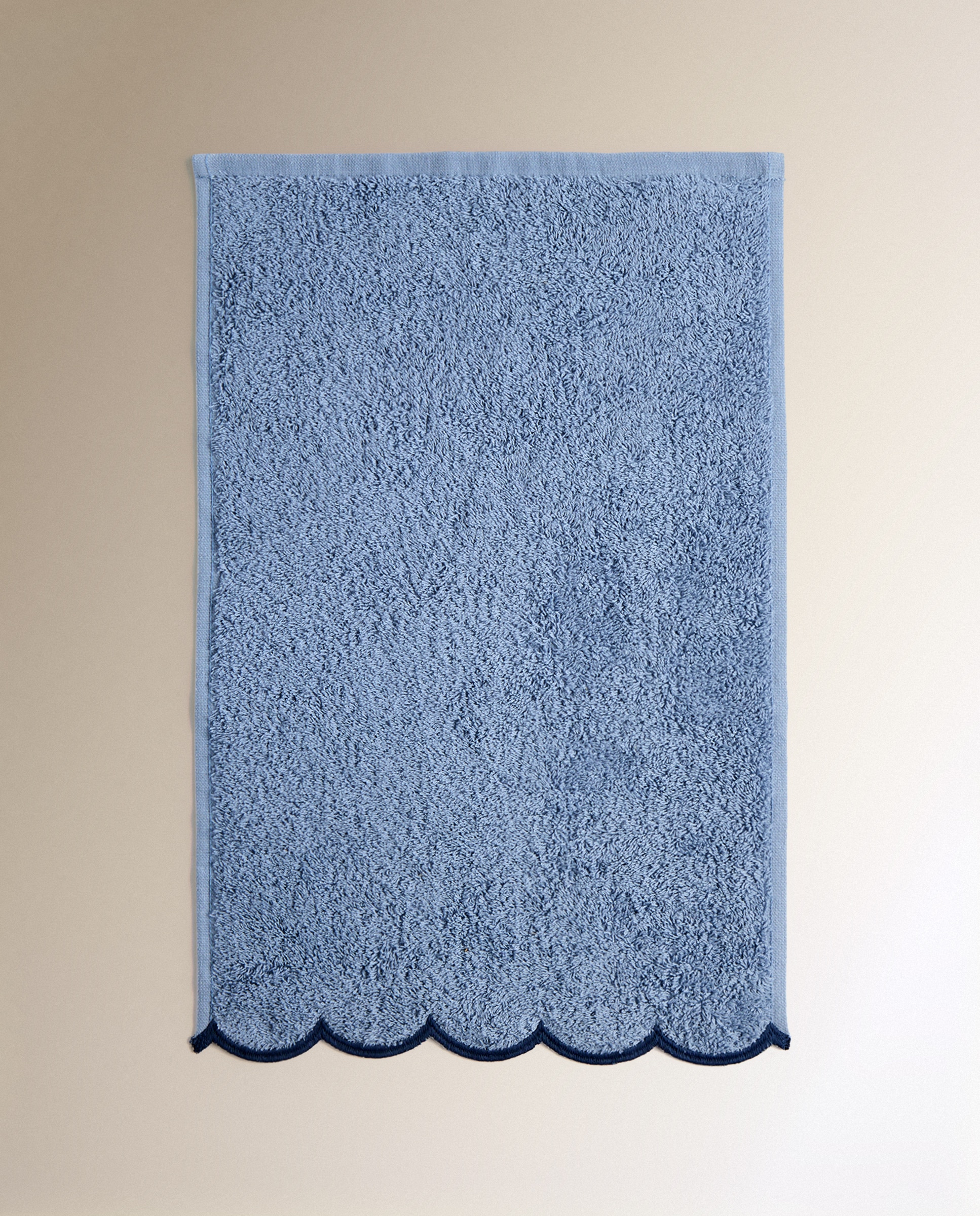 Toalla de baño algodón 500 gr/m2 Ondas - Azul Tocador Azul-2