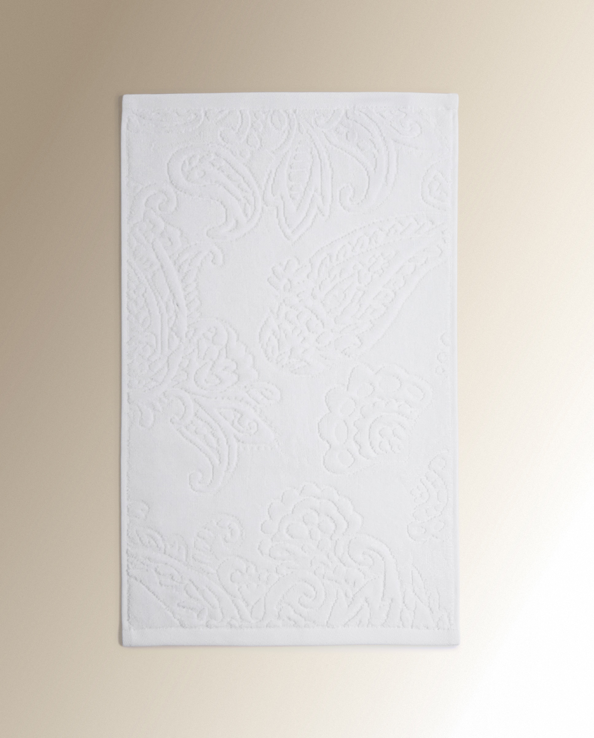 Toalla de baño algodón 530 gr/m2 Boteh - Blanco Tocador Blanco-2