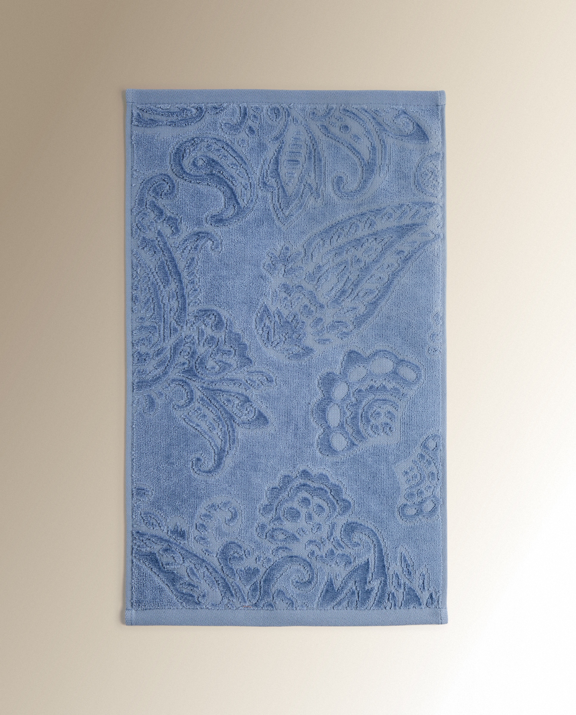 Toalla de baño algodón 530 gr/m2 Boteh - Azul Tocador Azul-2