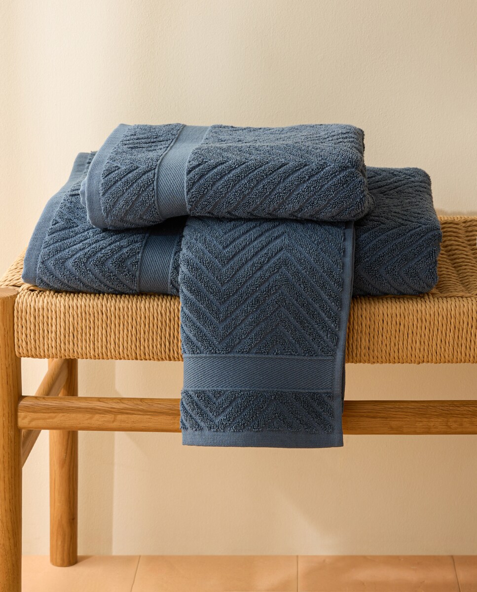 Imagen 0 de Toalla de baño algodón 600 gr/m2 Amalfi Azul
