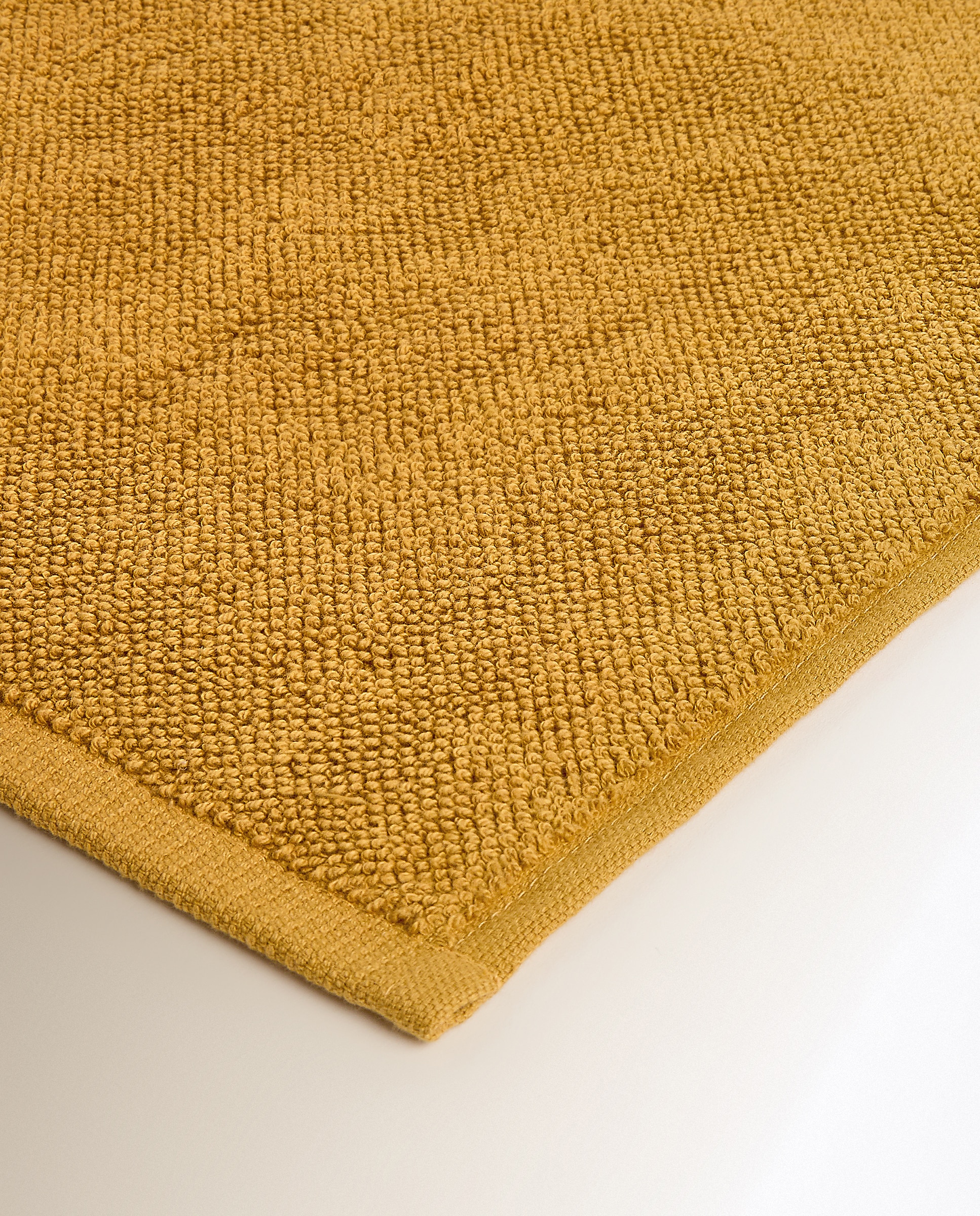 Toalha de Banho de Algodão 650 g/m2 Rice Mostarda-3