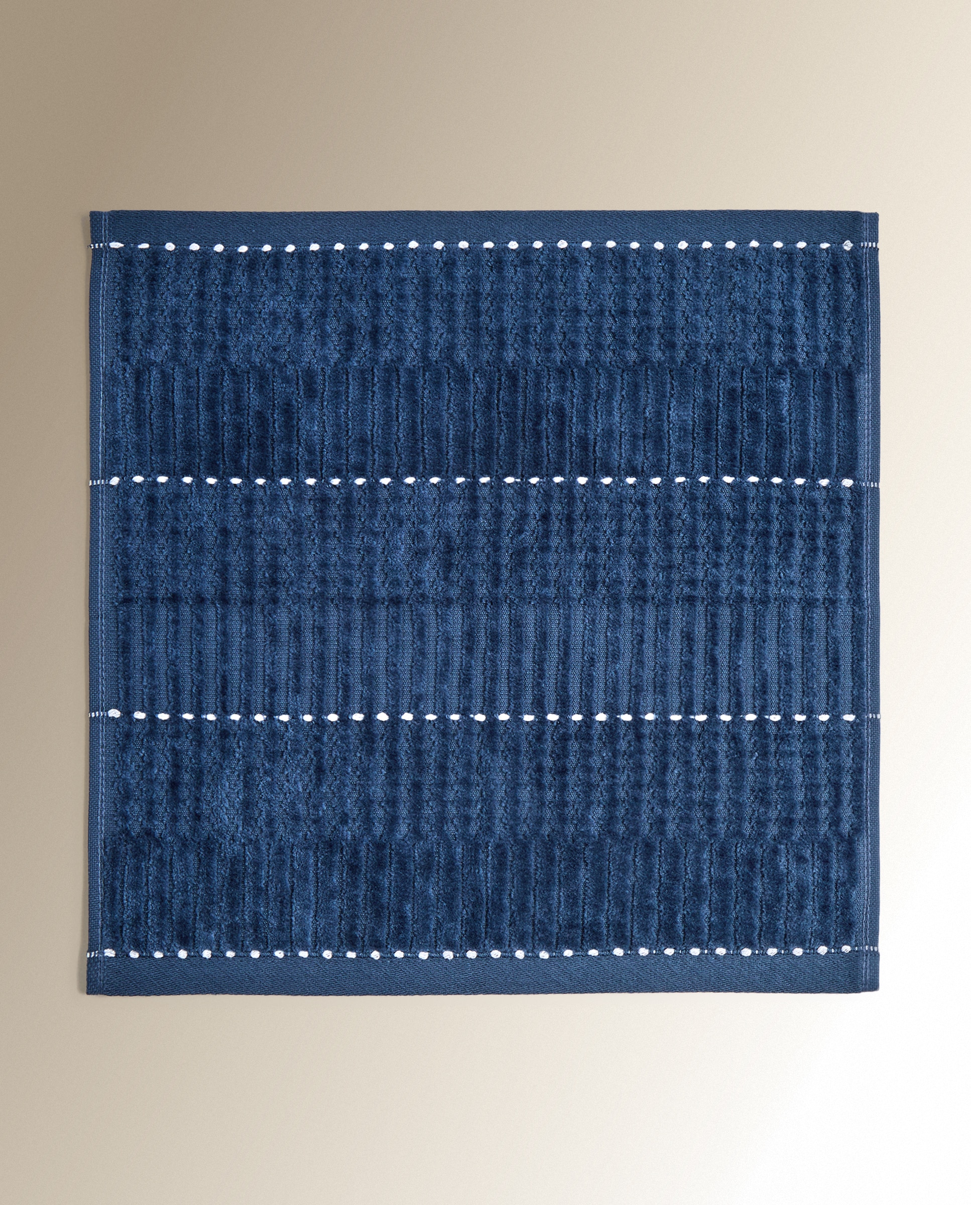 Set de 3 toallas de tocador algodón 550 gr/m2 Tagle - Azul Tocador Azul-2
