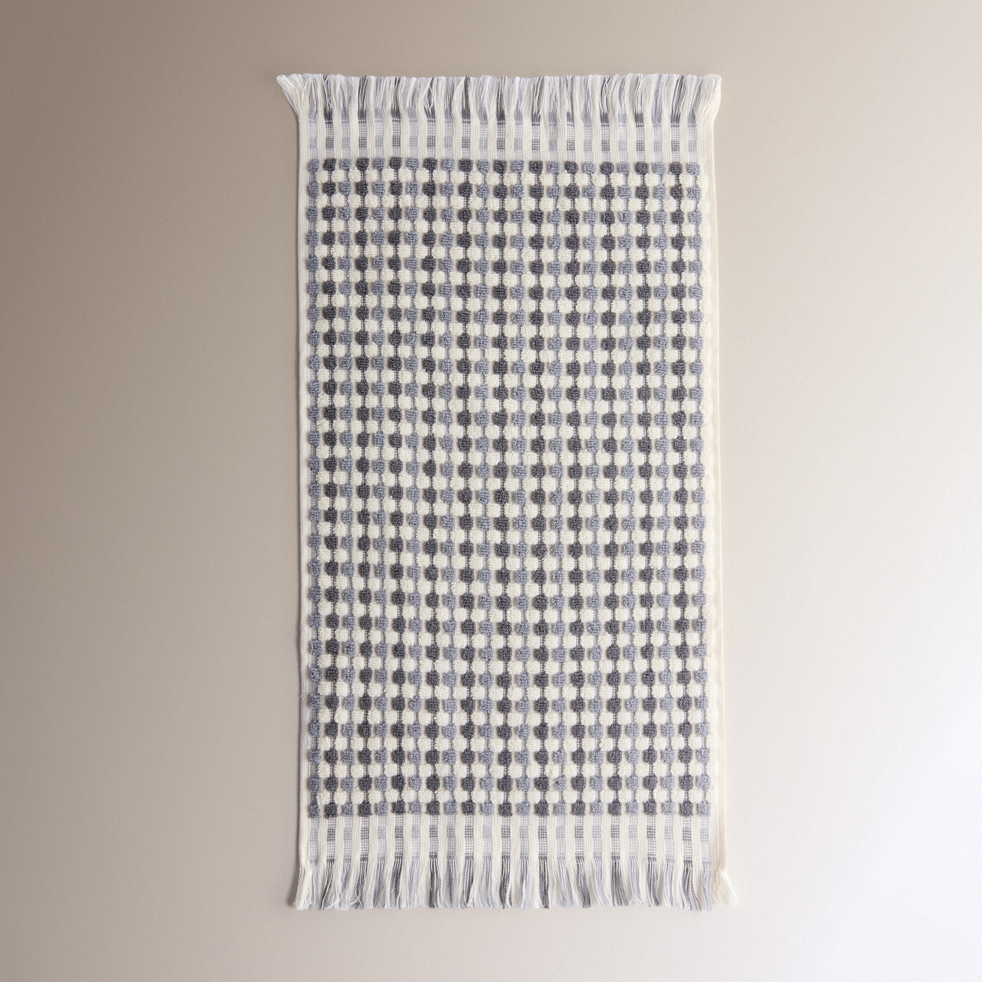 Toalla de baño algodón 500 gr/m2 Mosaico Gris Tocador Gris-2