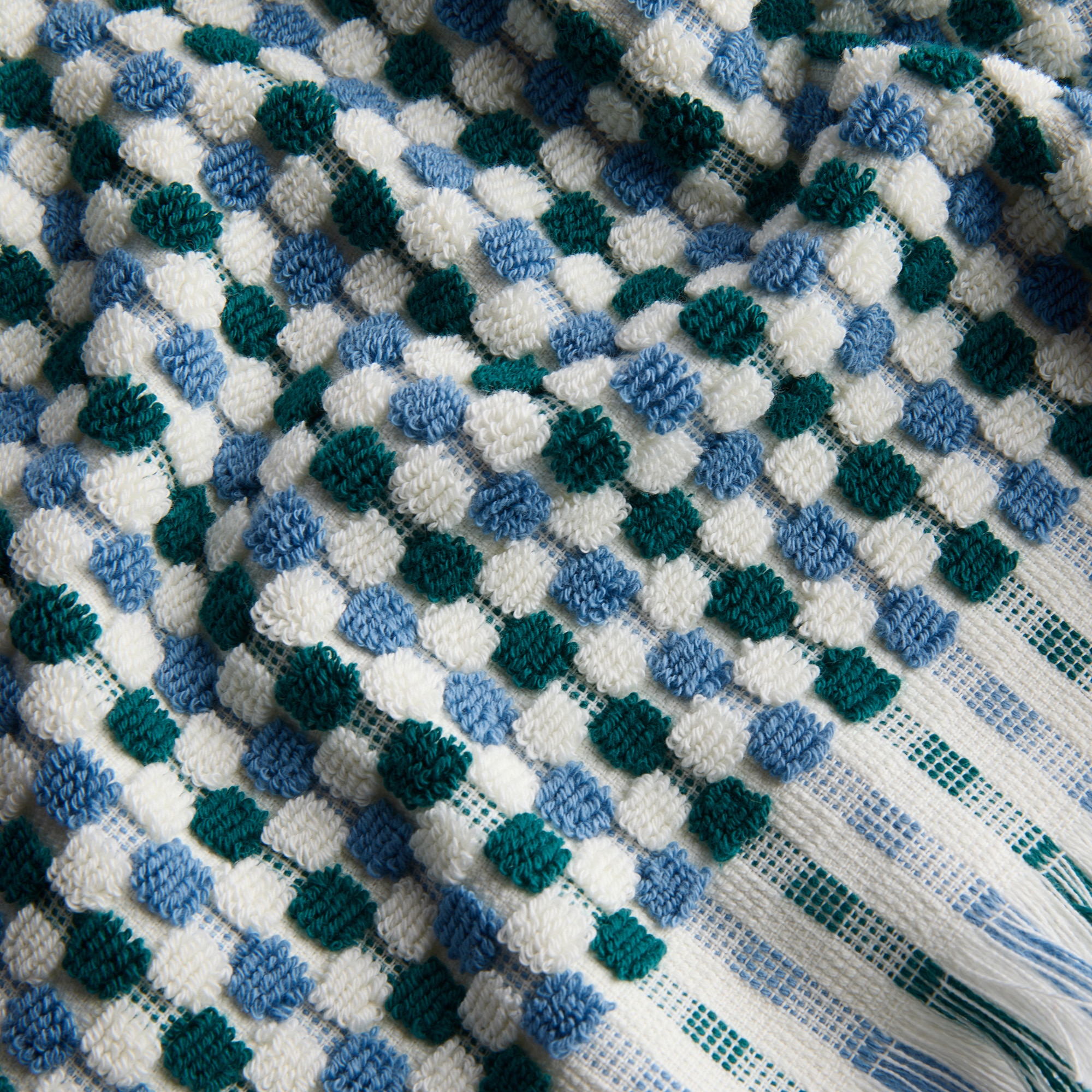 Toalha de Banho de Algodão 500 g/m2 Mosaico Azul-4