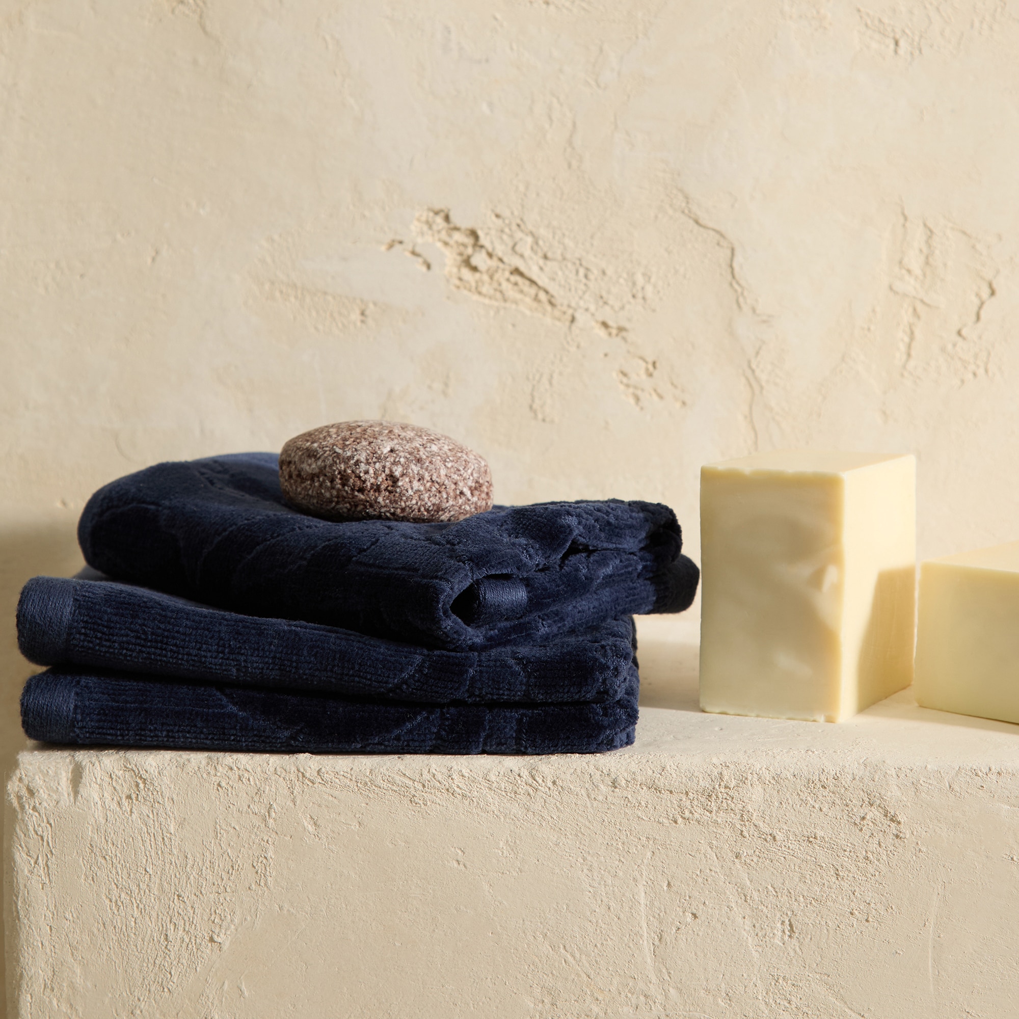 Imagem 0 de Conjunto de 3 Toalhas de Bidé de Algodão 480 g/m2 Kitami