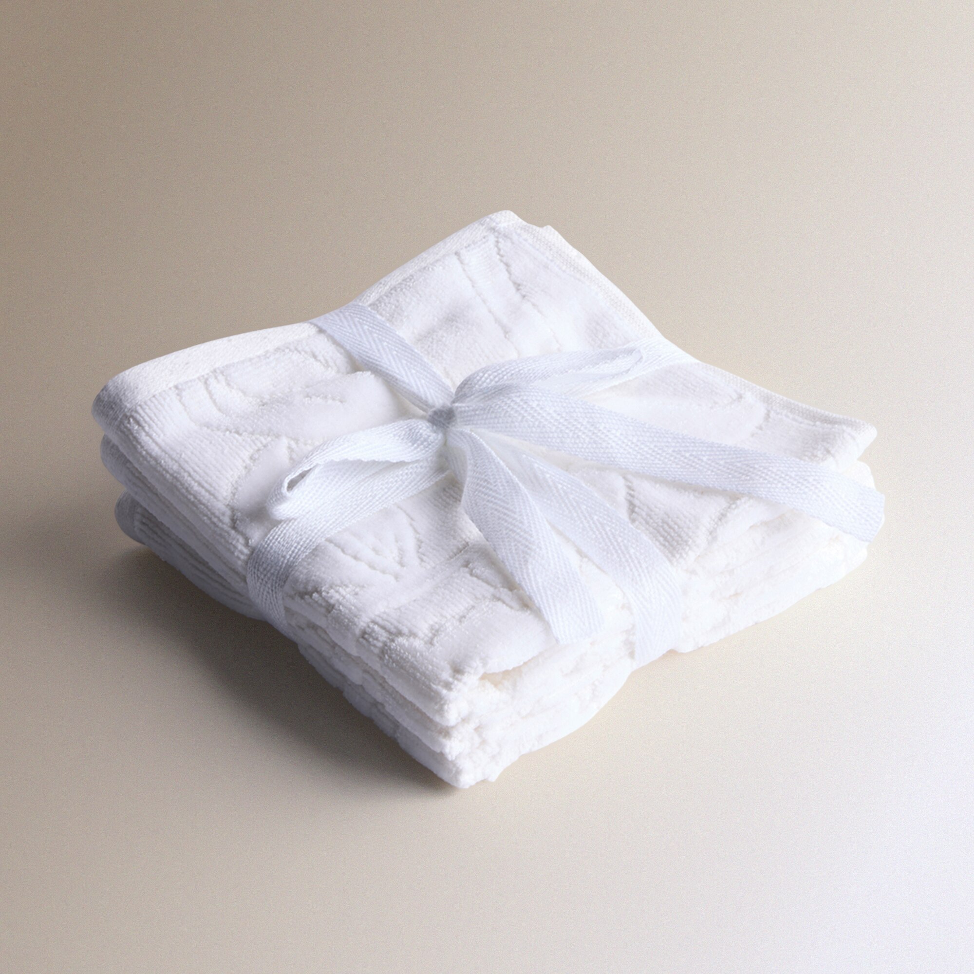 Imagen 3 de Set de 3 toallas de tocador algodón 480 gr/m2 Kitami - Blanco Tocador Blanco