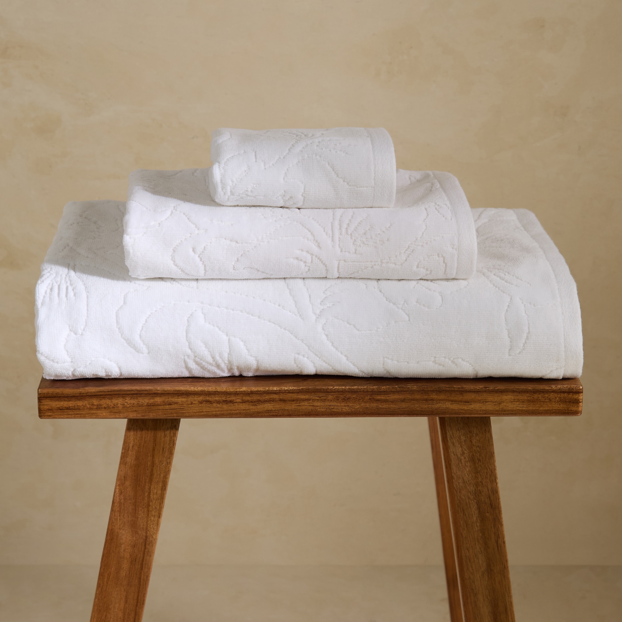 Toalla de baño algodón 480 gr/m2 Kitami Blanco Tocador Blanco-1
