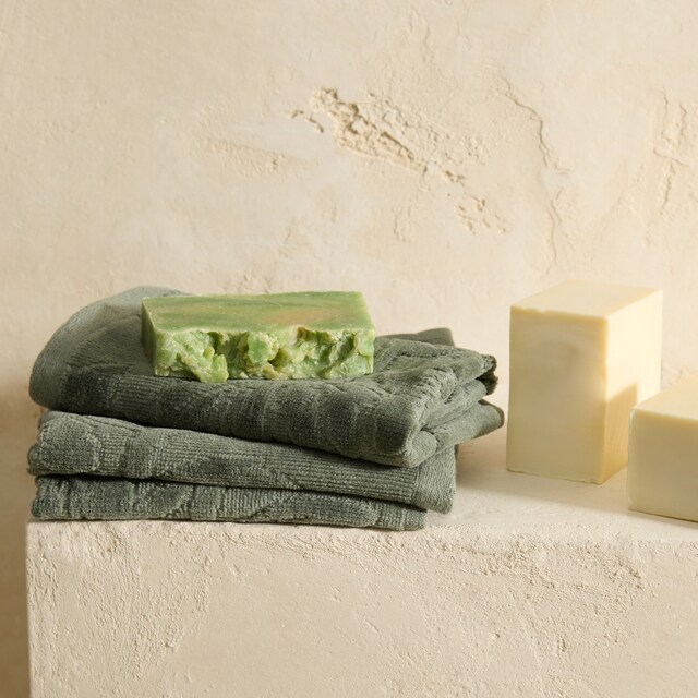 Imagem 0 de Conjunto de 3 Toalhas de Bidé de Algodão 480 g/m2 Kitami