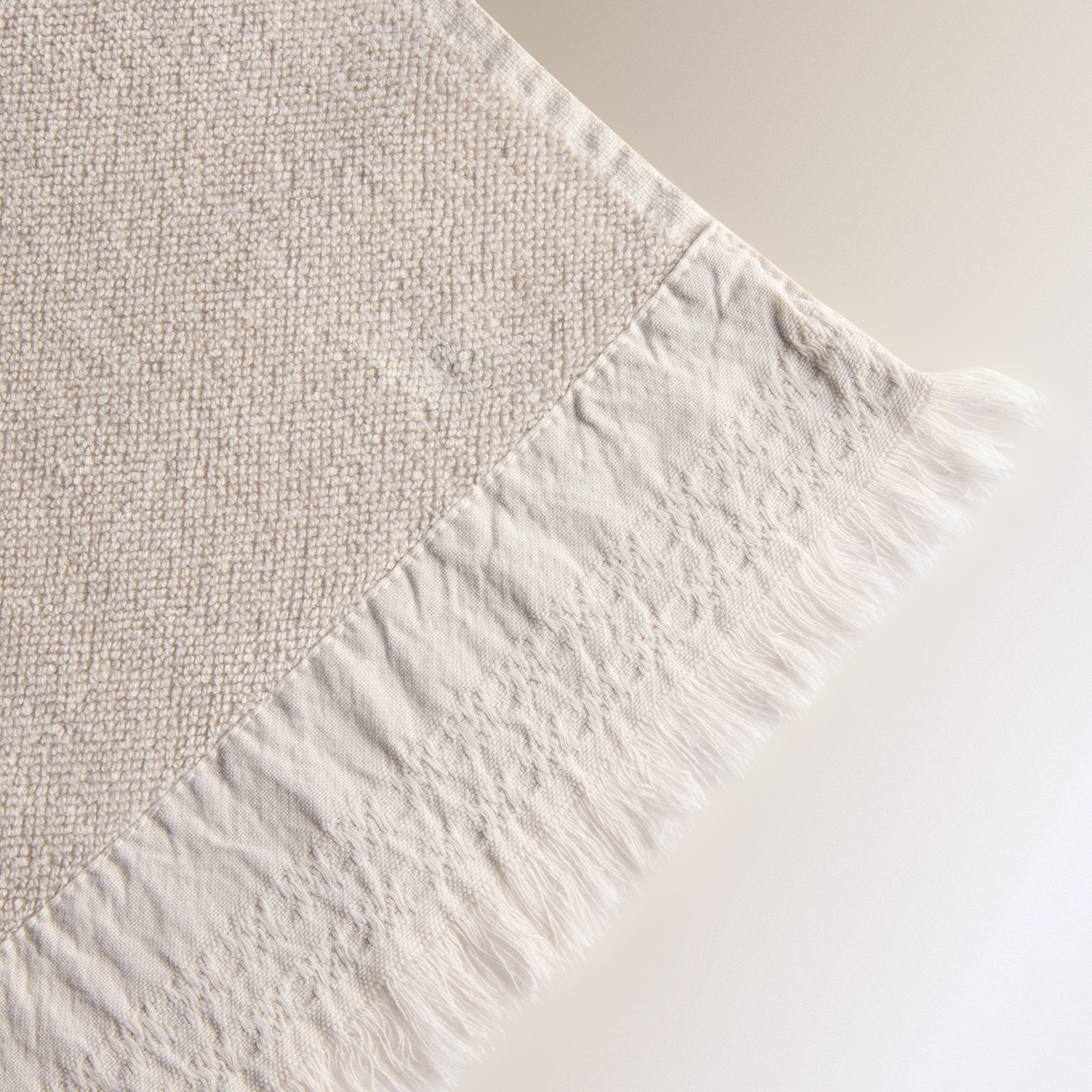 Toalha de Banho de Algodão Faixa - 480 g/m2 Bege-3