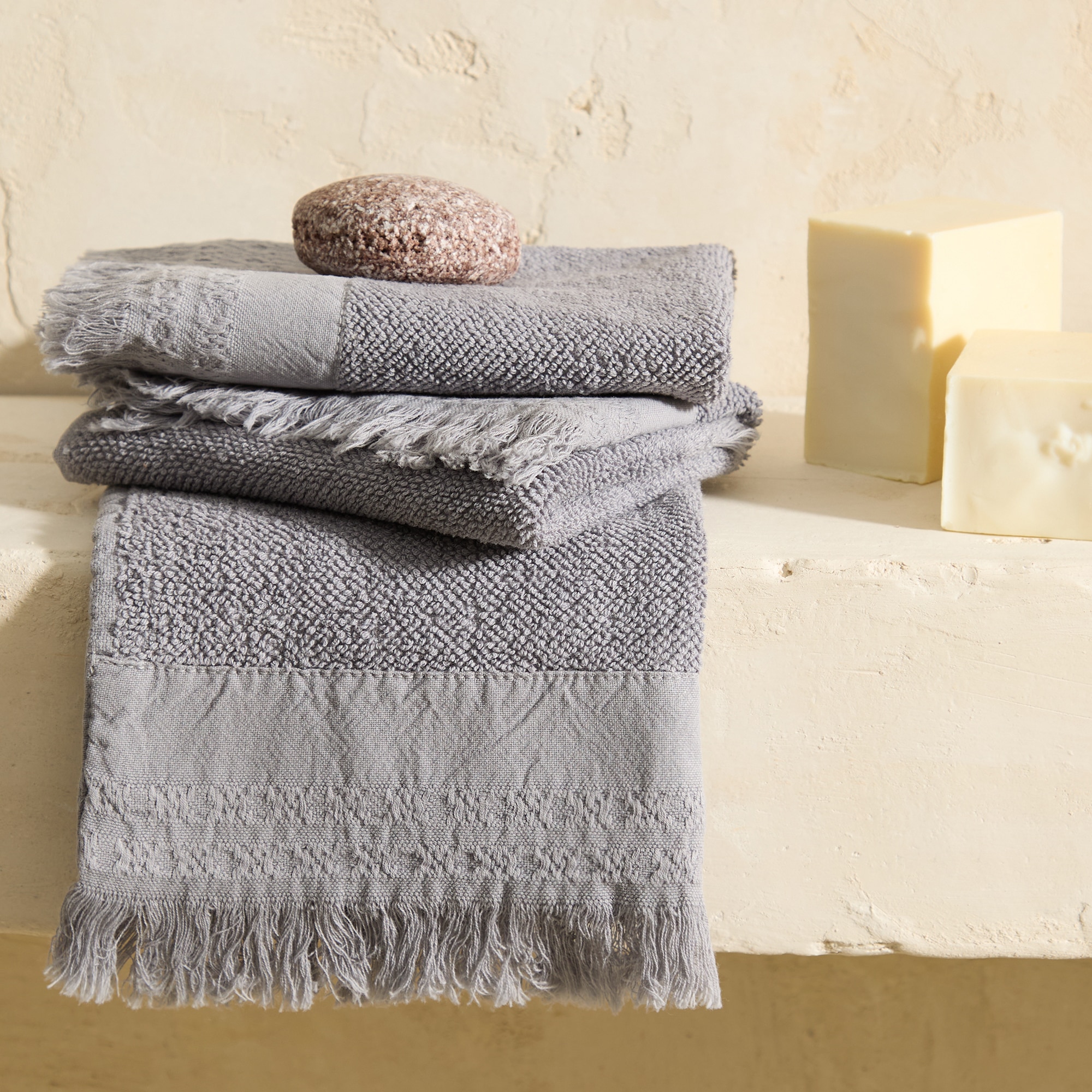 Imagem 0 de Conjunto de 3 Toalhas de Bidé de Algodão 480 g/m2 Banda