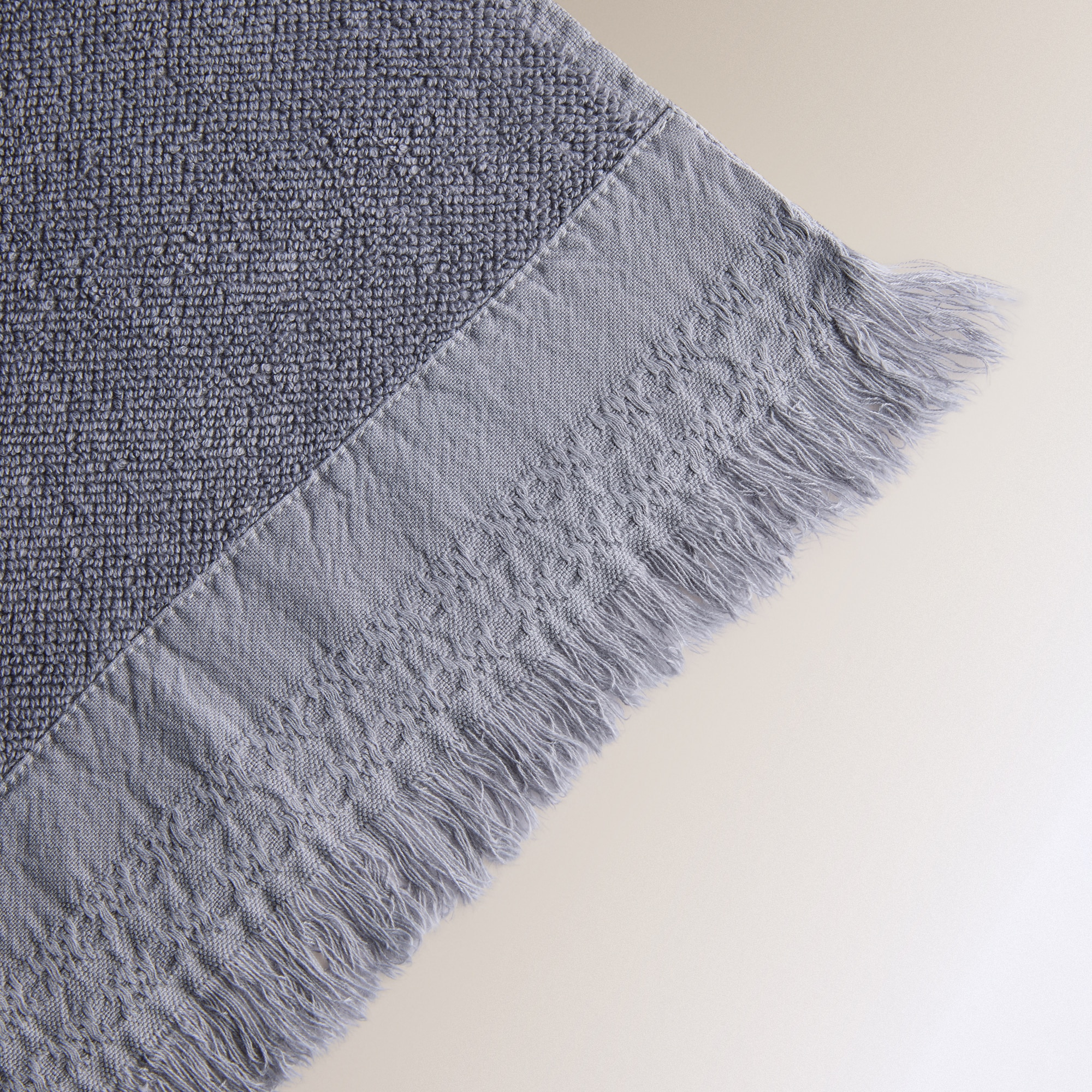 Conjunto de 3 Toalhas de Bidé de Algodão 480 g/m2 Banda Cinzento-3