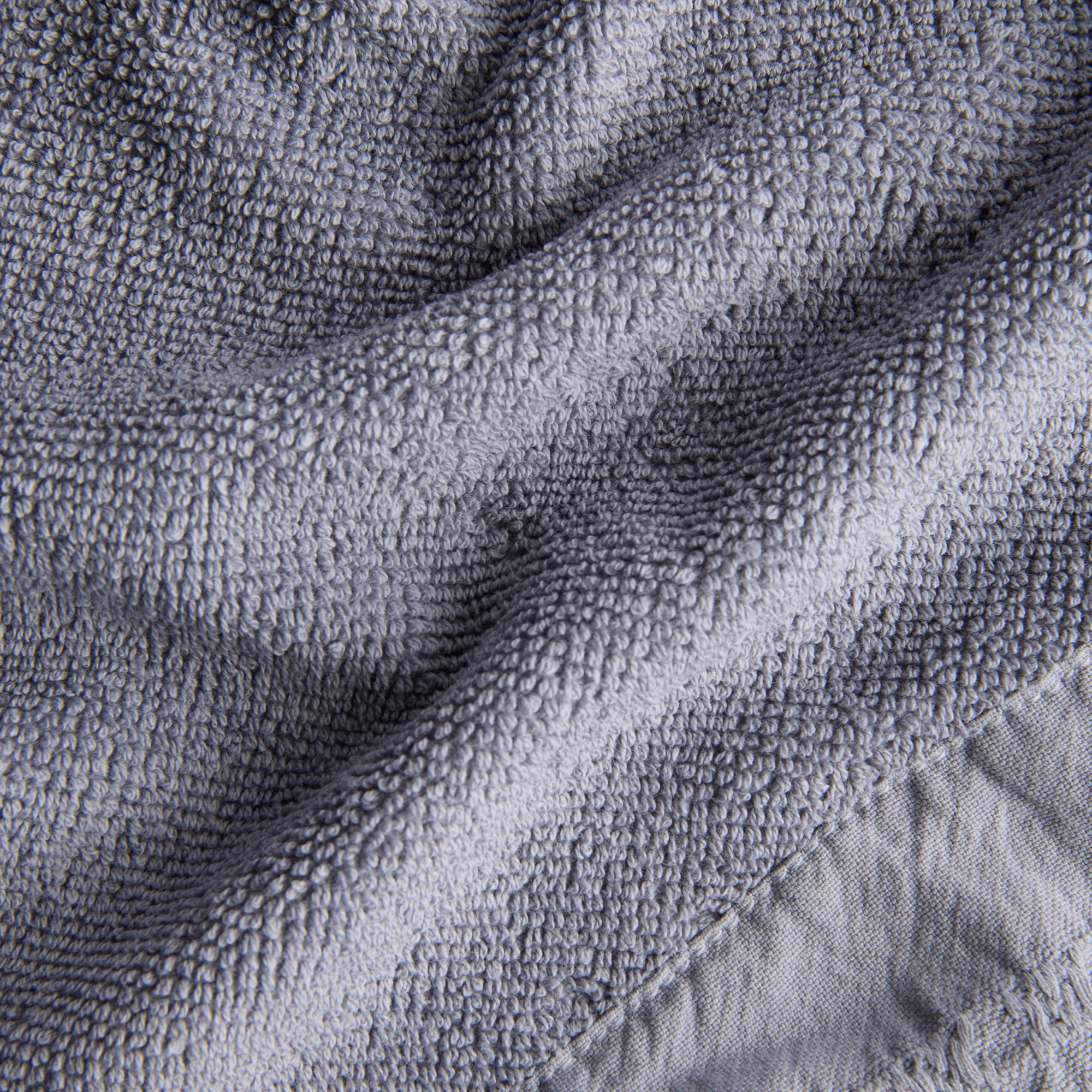 Conjunto de 3 Toalhas de Bidé de Algodão 480 g/m2 Banda Cinzento-4