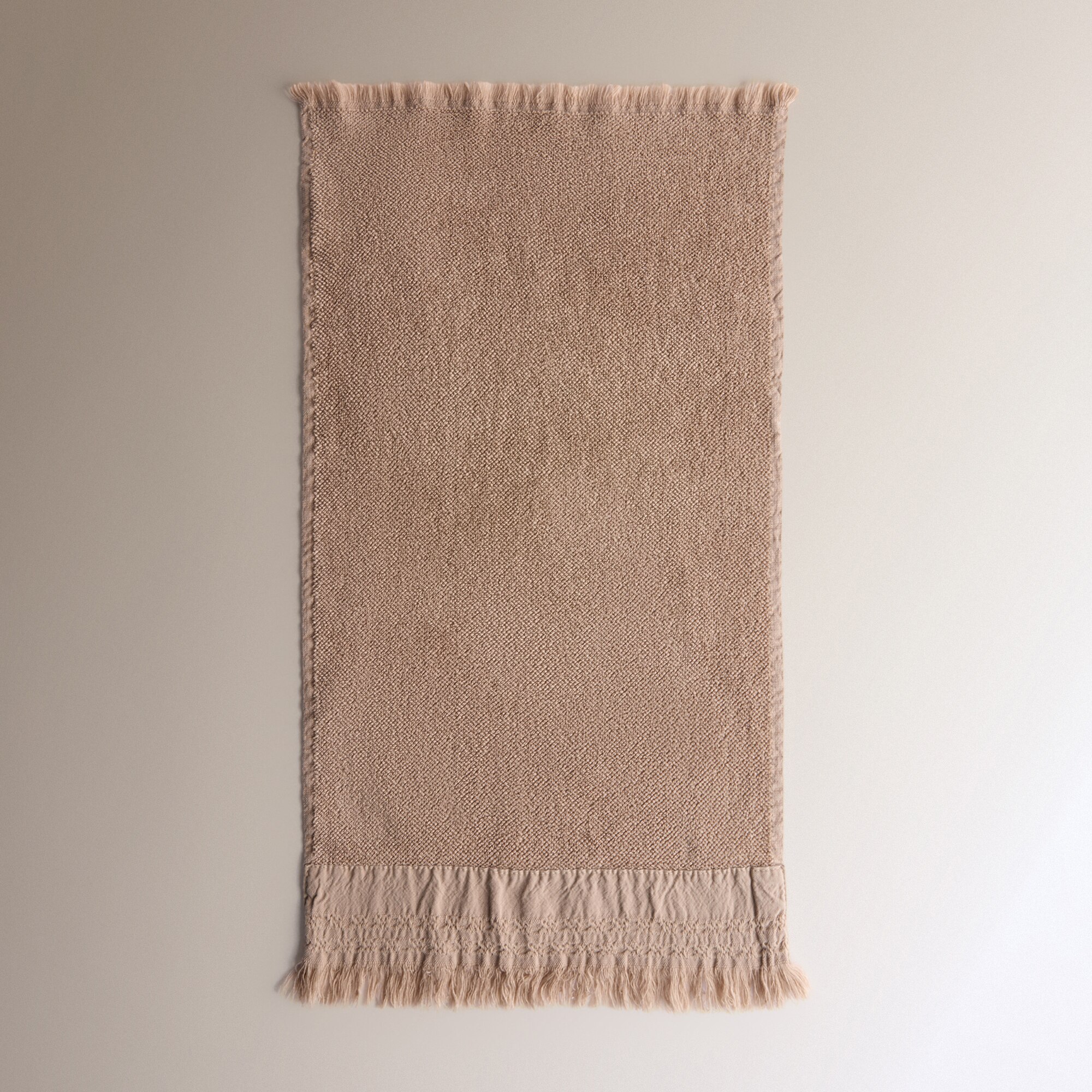 Toalha de Banho de Algodão Faixa - 480 g/m2 Taupe-2