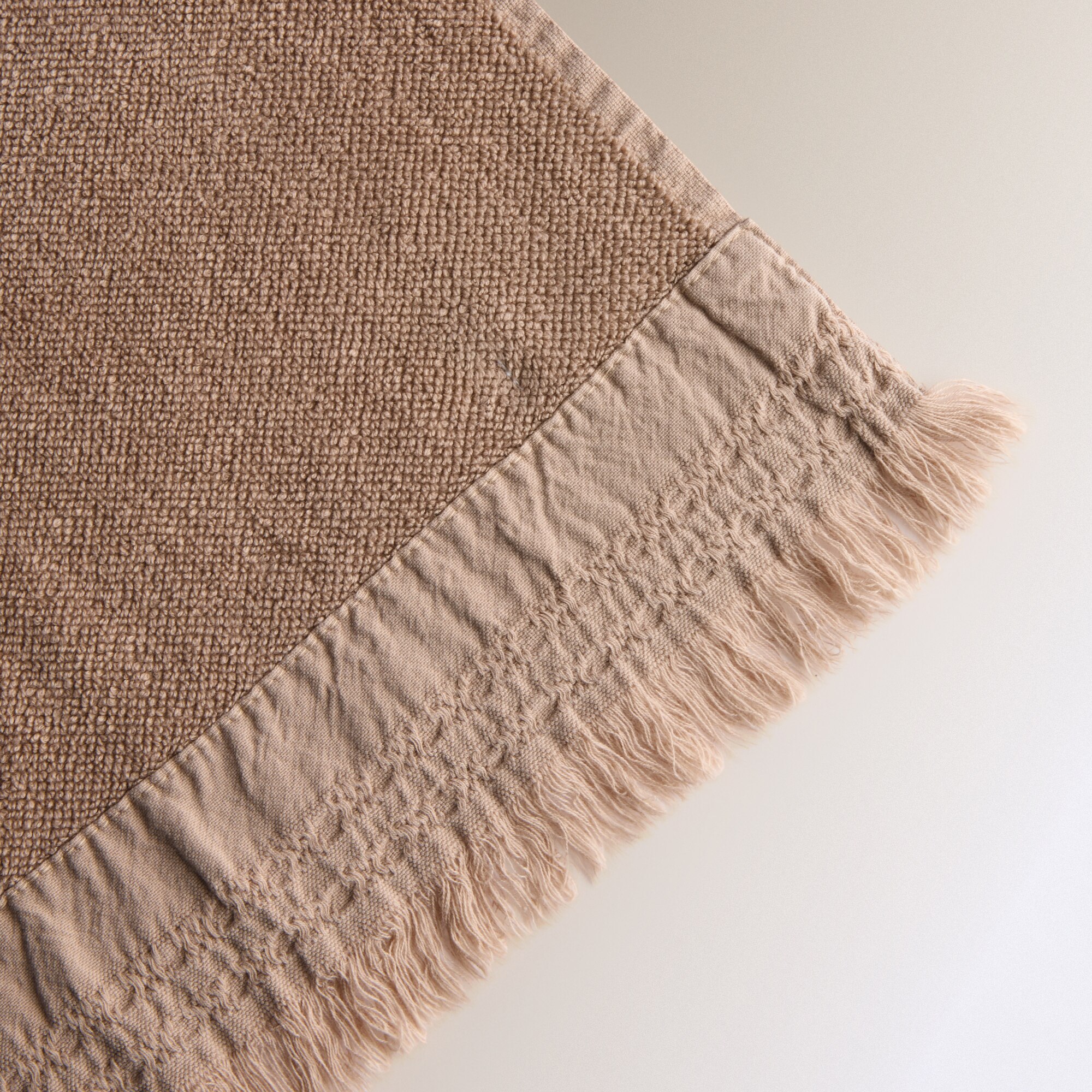 Toalha de Banho de Algodão Faixa - 480 g/m2 Taupe-3