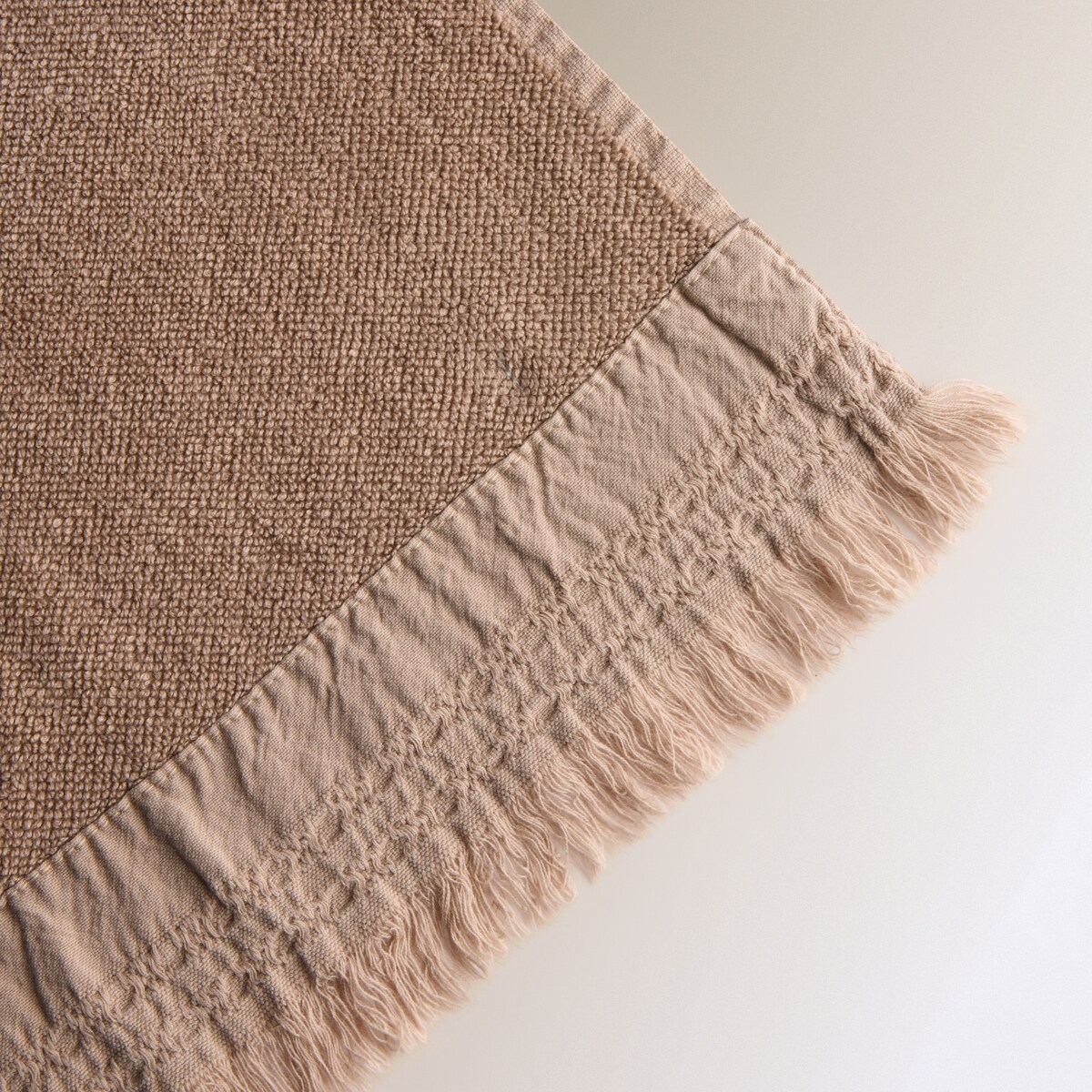 Toalha de Banho de Algodão Faixa - 480 g/m2 Taupe-3