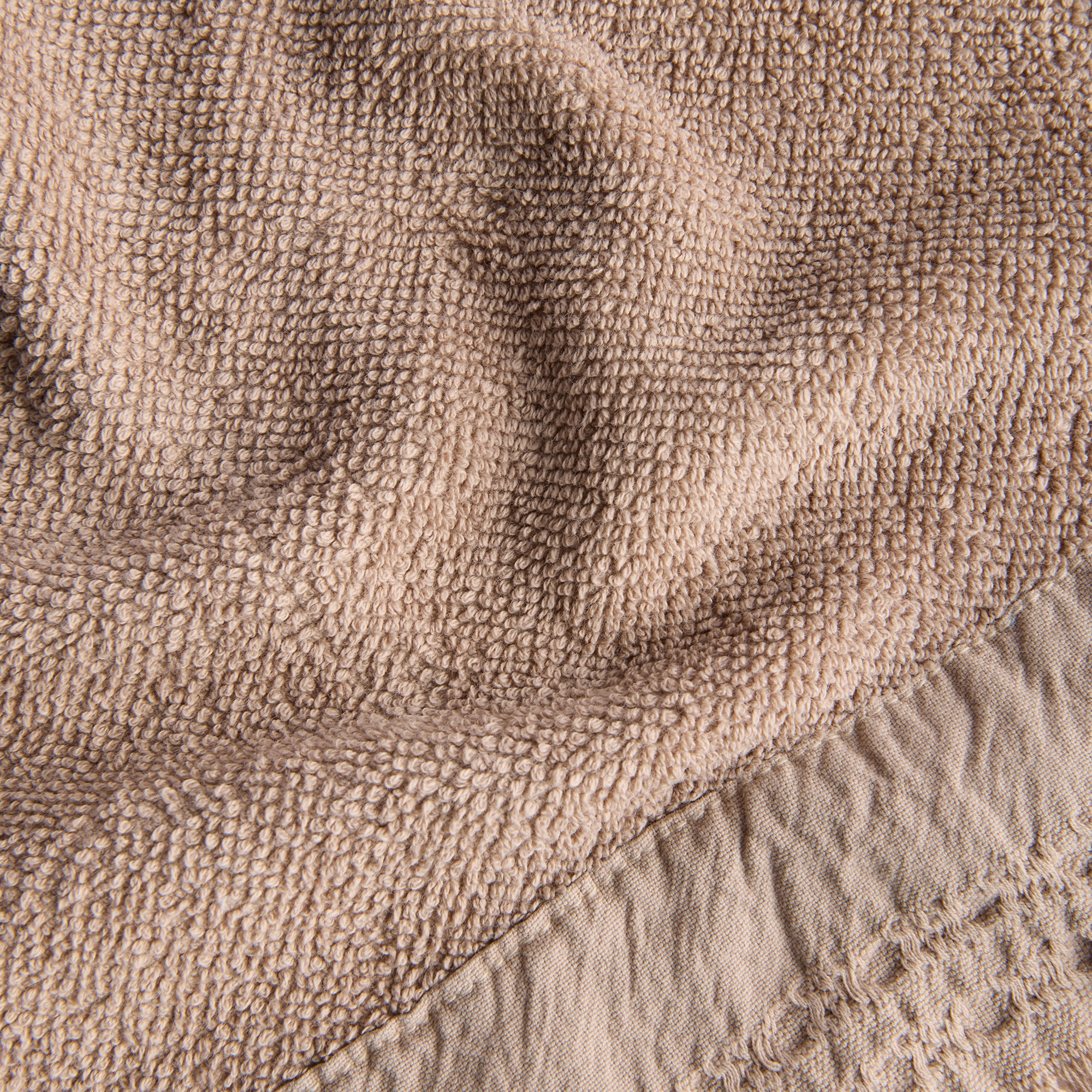 Conjunto de 3 Toalhas de Bidé de Algodão 480 g/m2 Banda Taupe-4